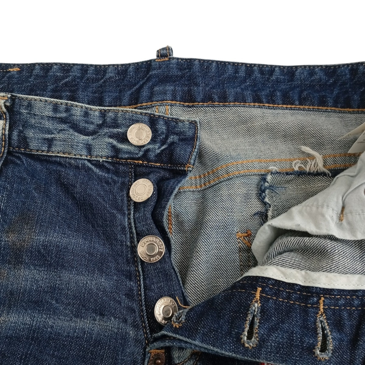 DSQUARED2 KENNY TWIST JEANSダメージ加工デニムパンツS74LA0640 古着・中古-3枚目のアイテム画像
