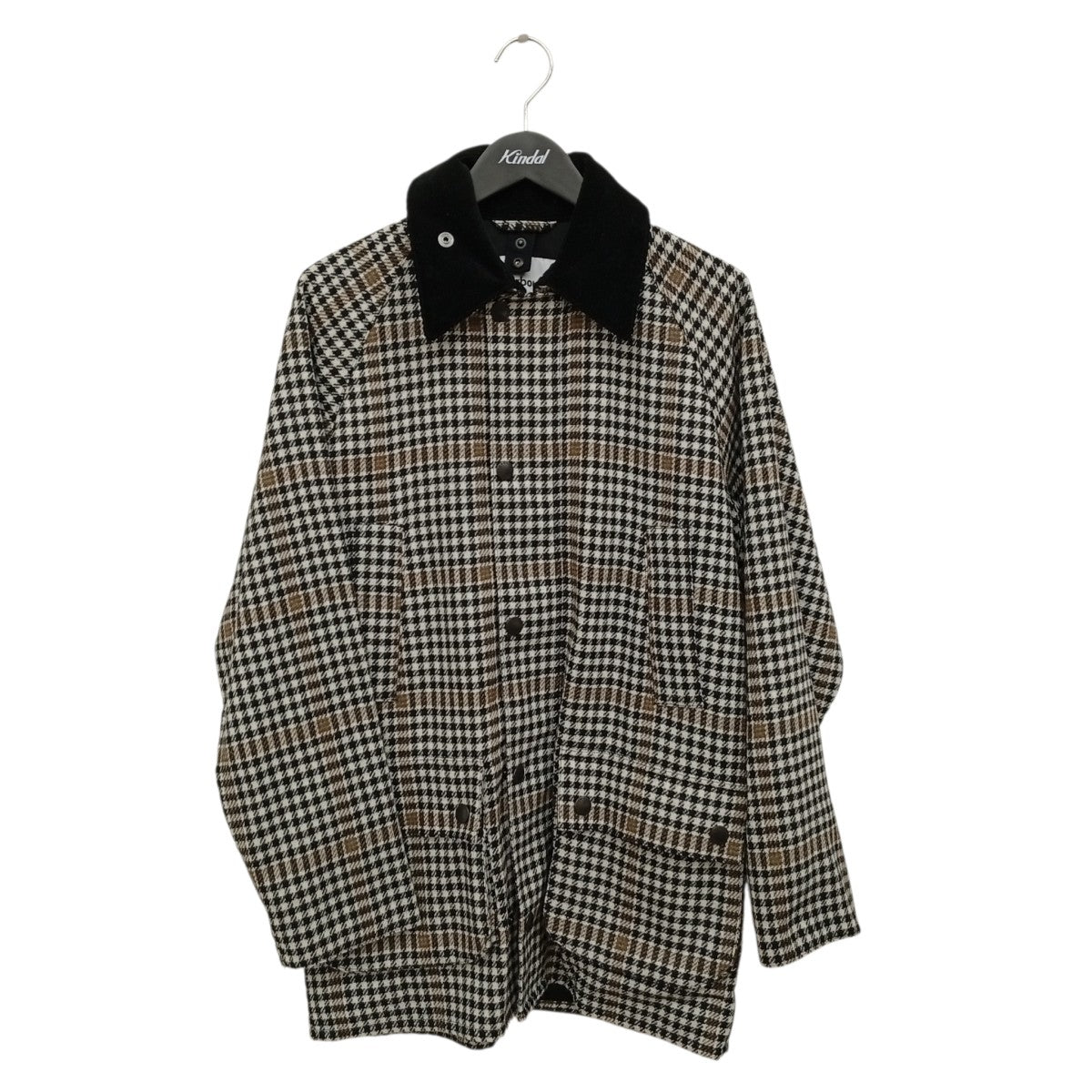 Barbour×BEAMS F BEDALE-F ハウンドトゥース+ペーンジャケット2102367 古着・中古-1枚目のアイテム画像