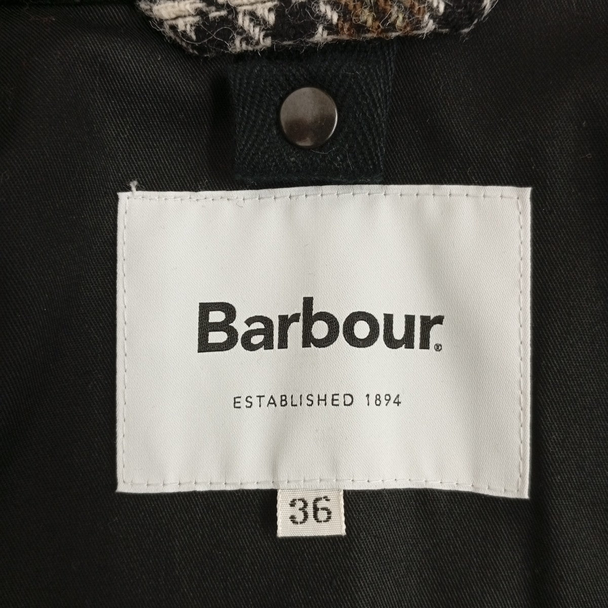Barbour×BEAMS F BEDALE-F ハウンドトゥース+ペーンジャケット2102367 古着・中古-3枚目のアイテム画像