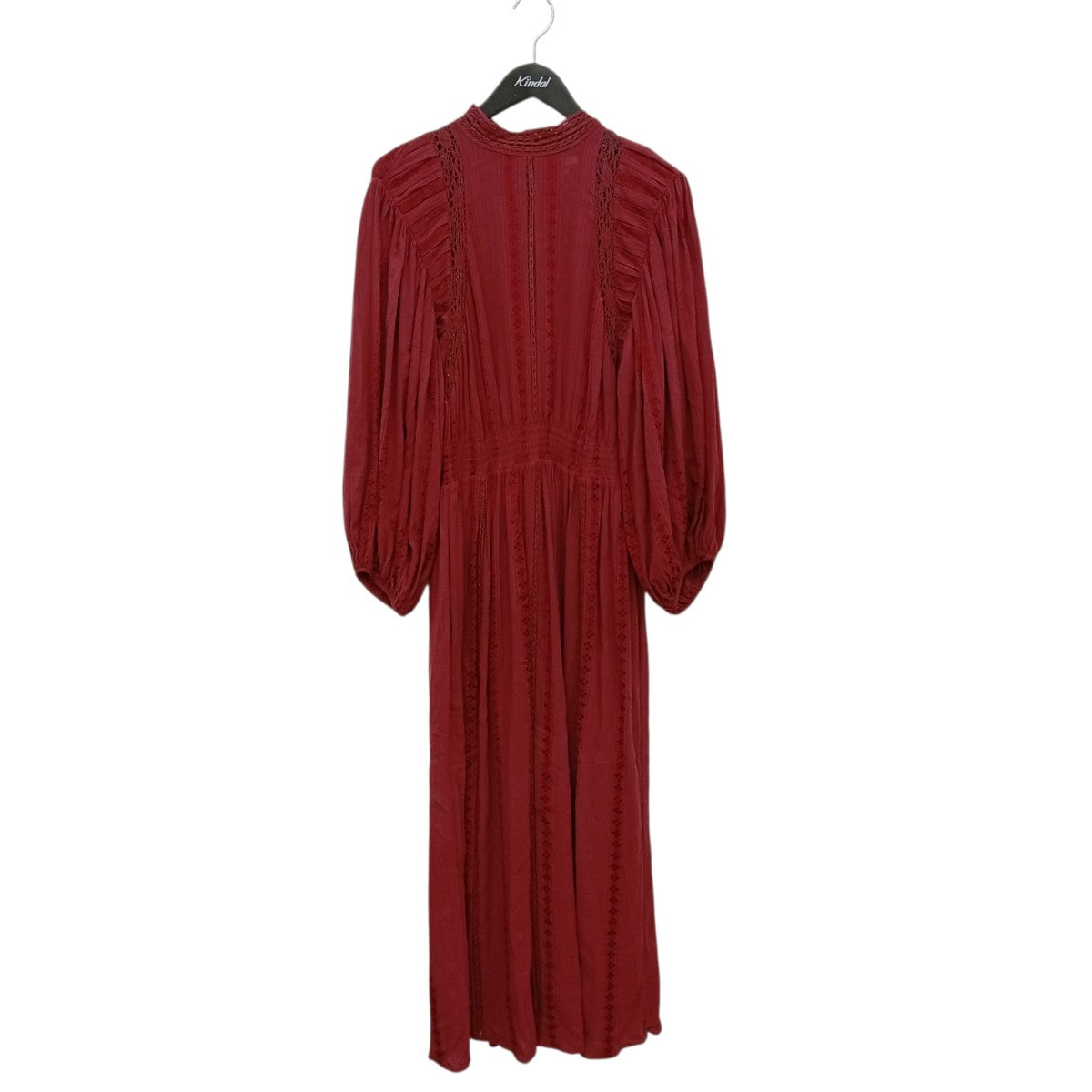 ISABEL MARANT ETOILE コットンレーヨン エンブロイダリーレースロングワンピース78-06-23-06010 古着・中古-1枚目のアイテム画像
