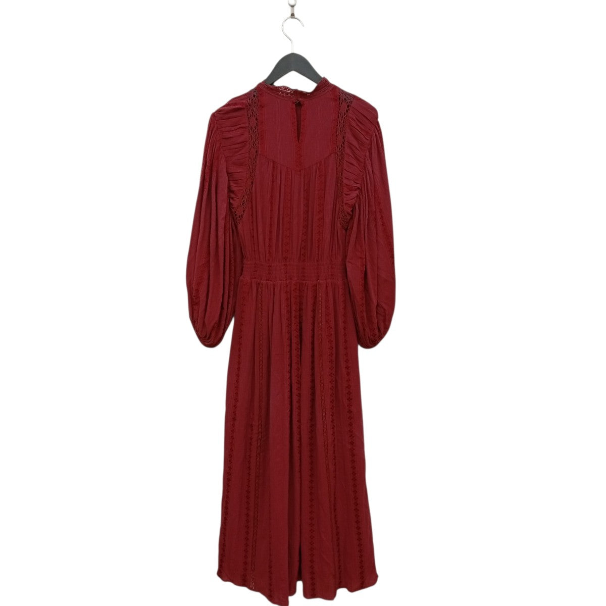ISABEL MARANT ETOILE コットンレーヨン エンブロイダリーレースロングワンピース78-06-23-06010 古着・中古-2枚目のアイテム画像