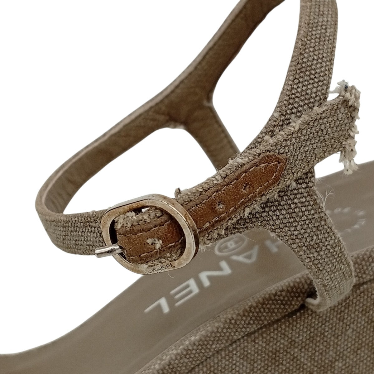 CHANEL(シャネル) ココマーク ウェッジソールサンダル ベージュ