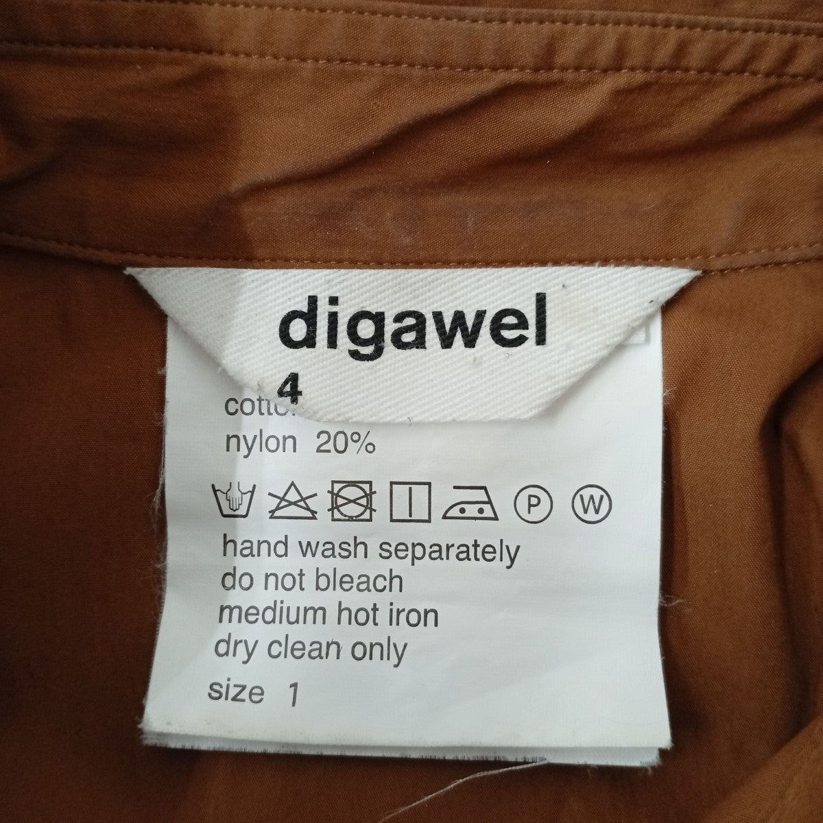 DIGAWEL ロングスリーブシャツ 古着・中古-3枚目のアイテム画像