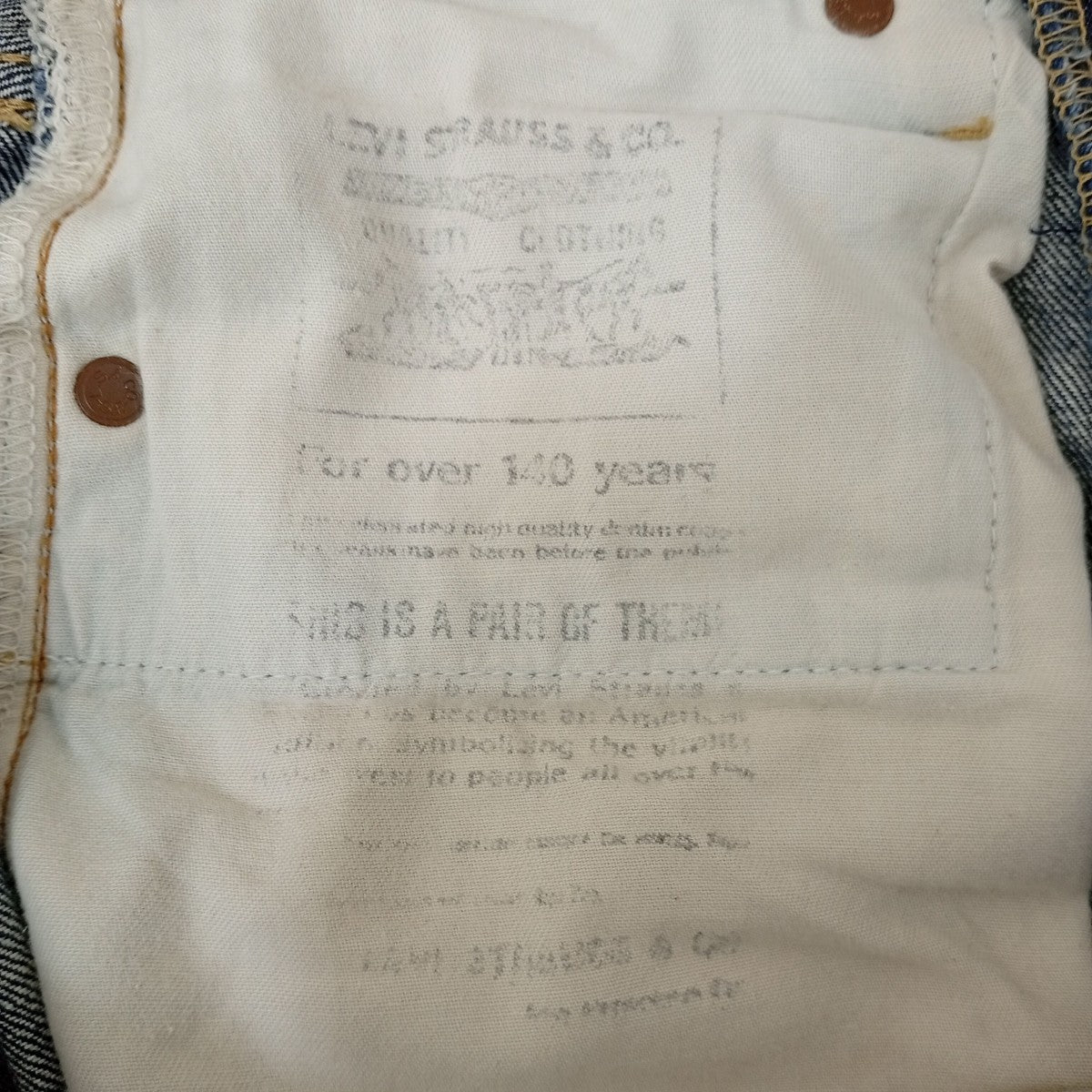 LEVI’S 702XX 復刻デニムパンツJB243 04 99 古着・中古-4枚目のアイテム画像