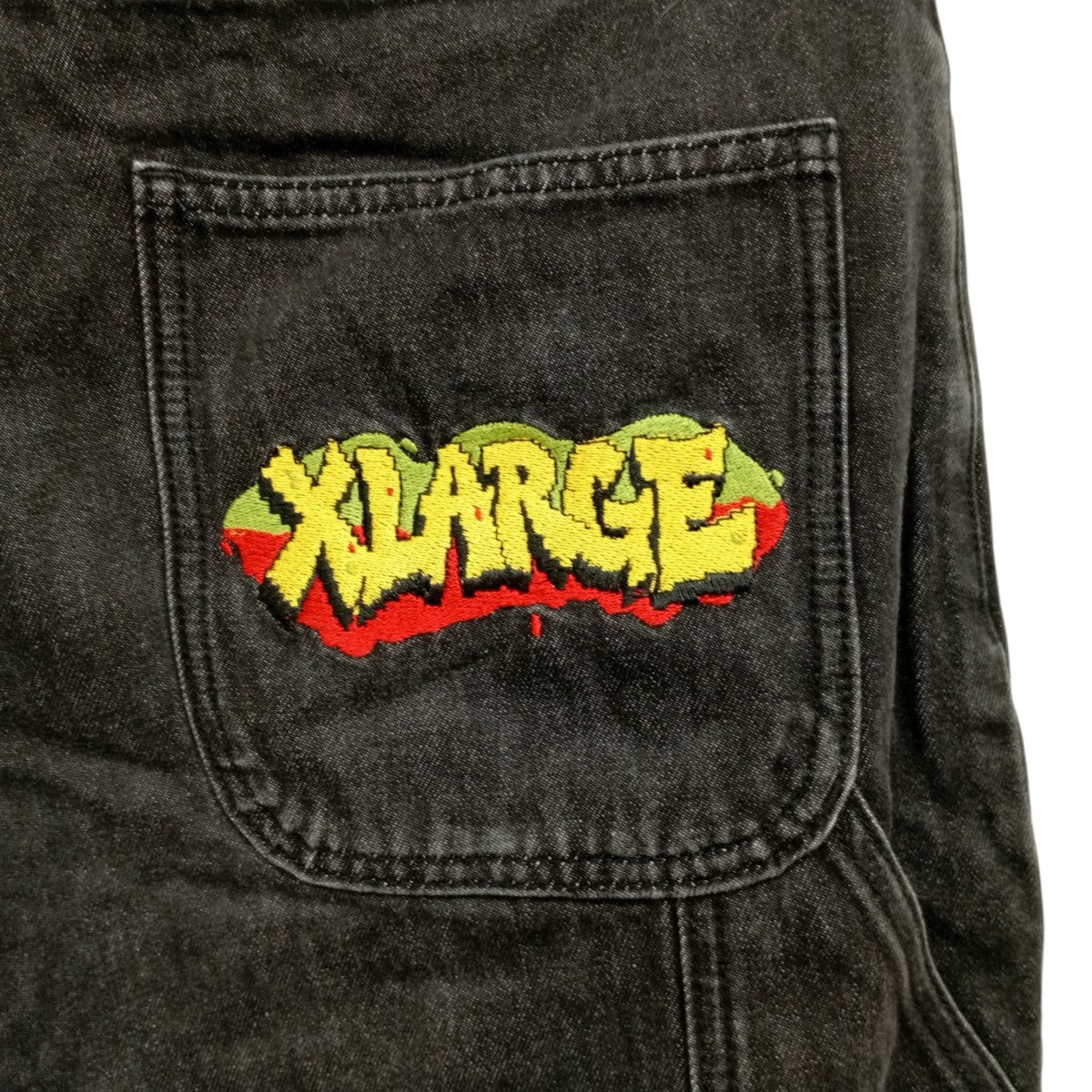 X-LARGE EMBROIDERY DENIM SHORTSデニムハーフパンツ101221031002 古着・中古-8枚目のアイテム画像