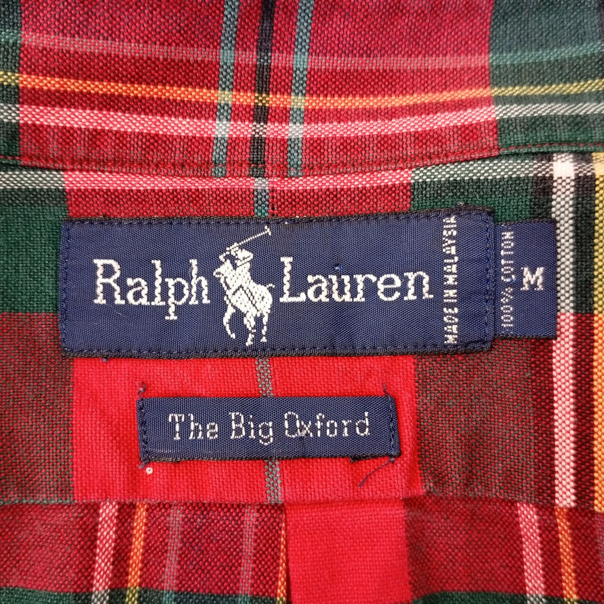 POLO RALPH LAUREN THE BIG OXFORDチェックシャツ 古着・中古-3枚目のアイテム画像