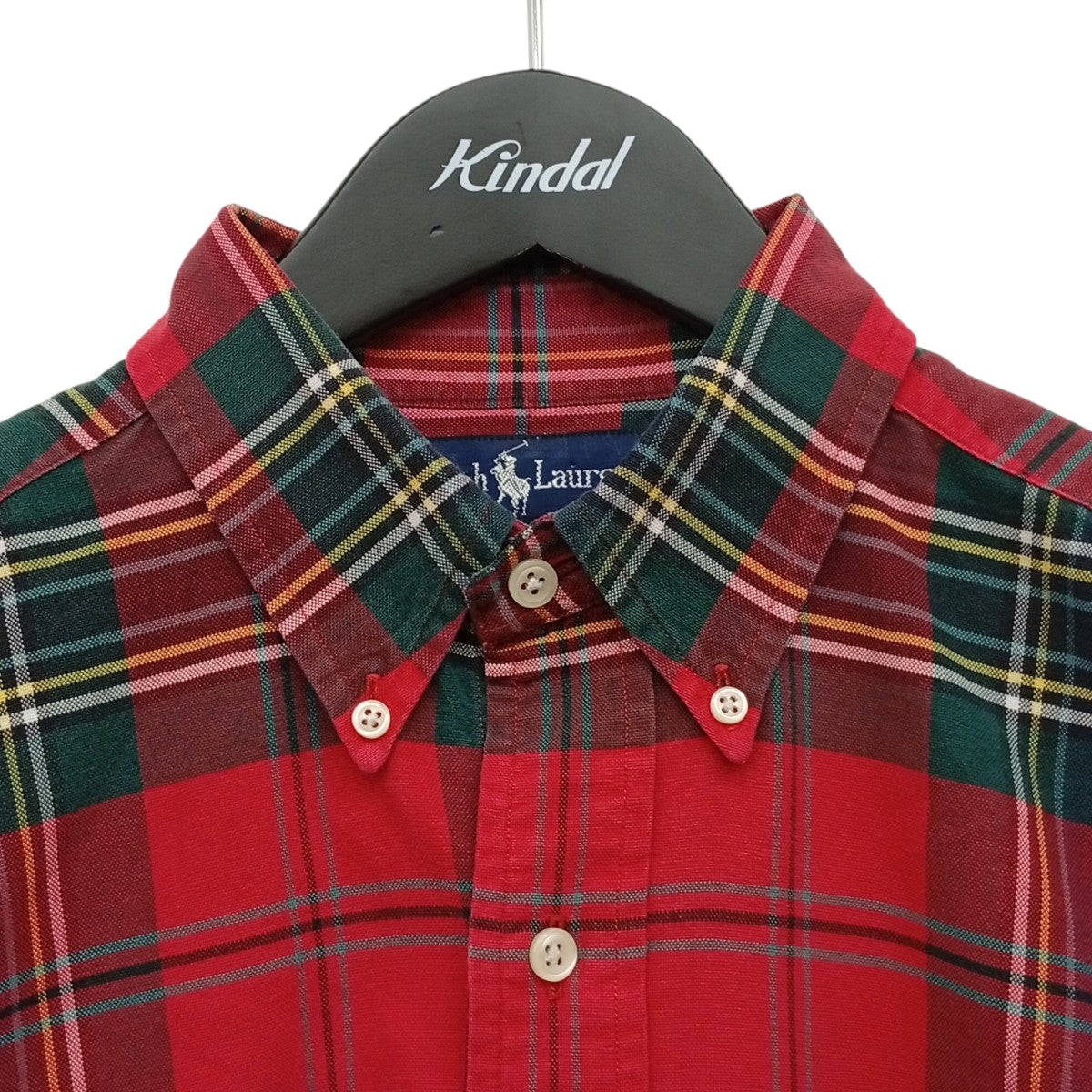 POLO RALPH LAUREN THE BIG OXFORDチェックシャツ 古着・中古-6枚目のアイテム画像