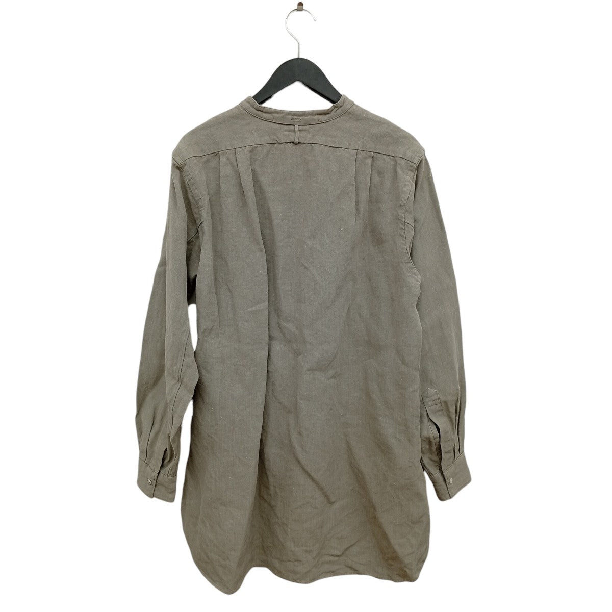 HEUGN Linen Rob ヘビーリネンバンドカラーシャツSHIRT065 古着・中古-2枚目のアイテム画像