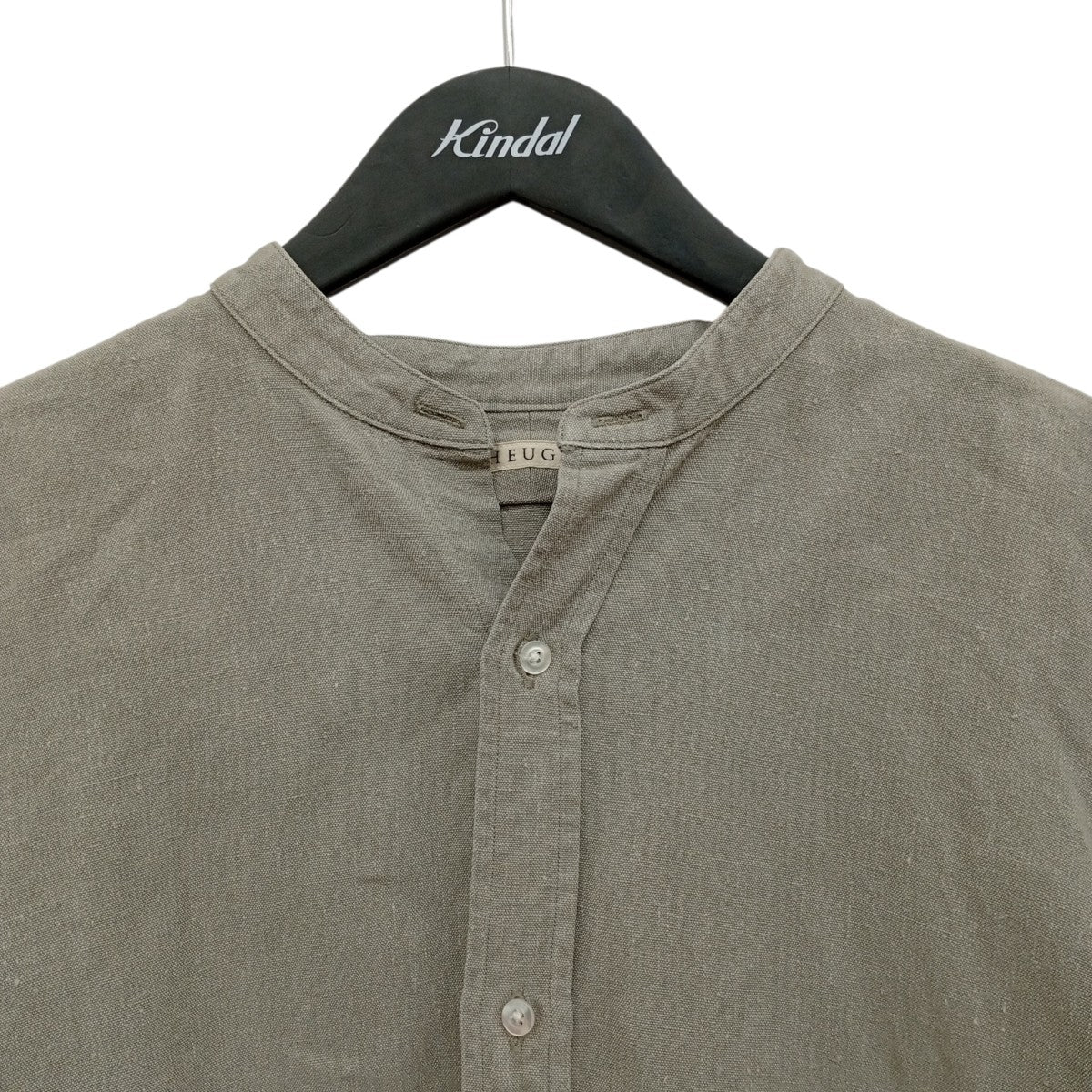 HEUGN Linen Rob ヘビーリネンバンドカラーシャツSHIRT065 古着・中古-6枚目のアイテム画像