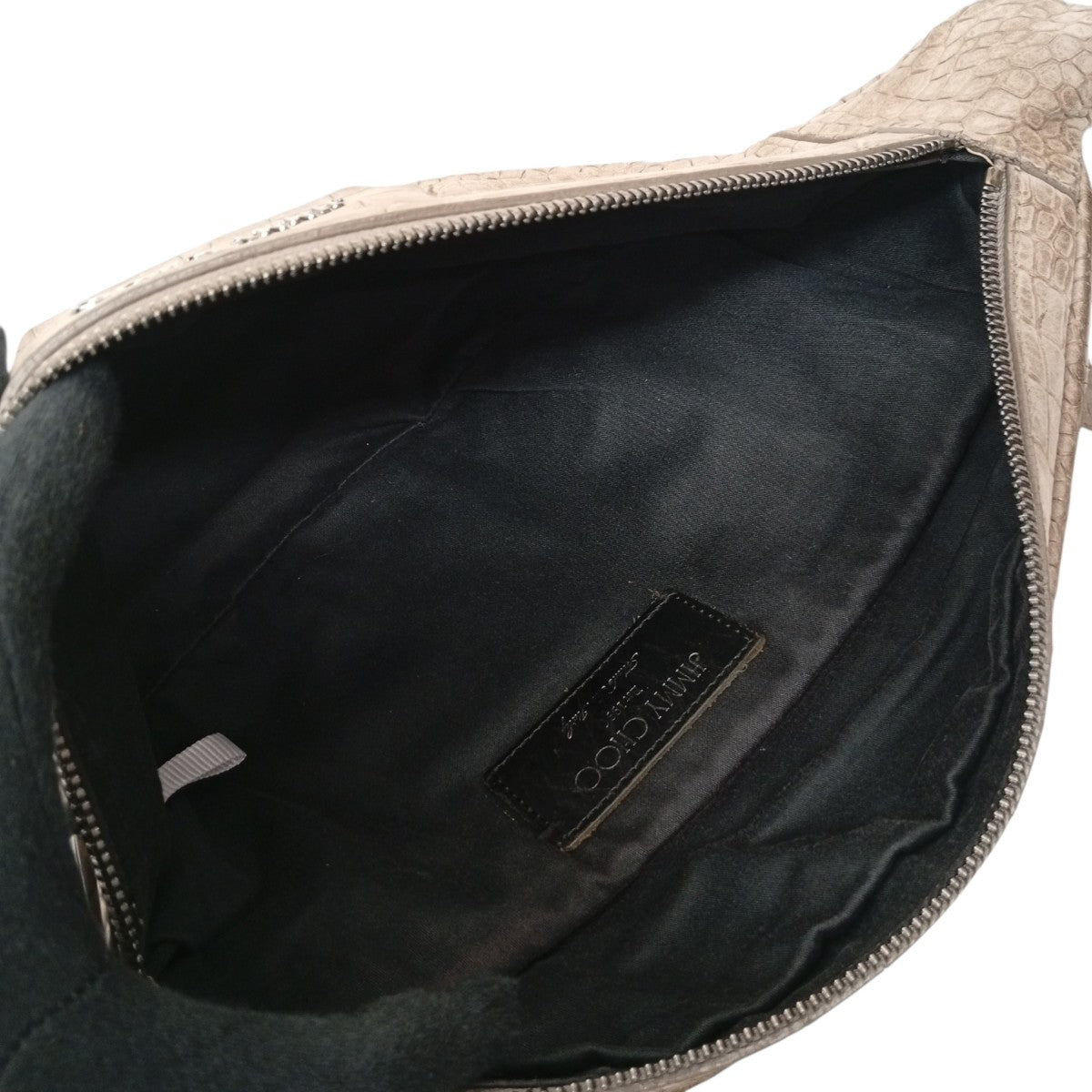 JIMMY CHOO クロコ型押しショルダーバッグ 古着・中古-4枚目のアイテム画像