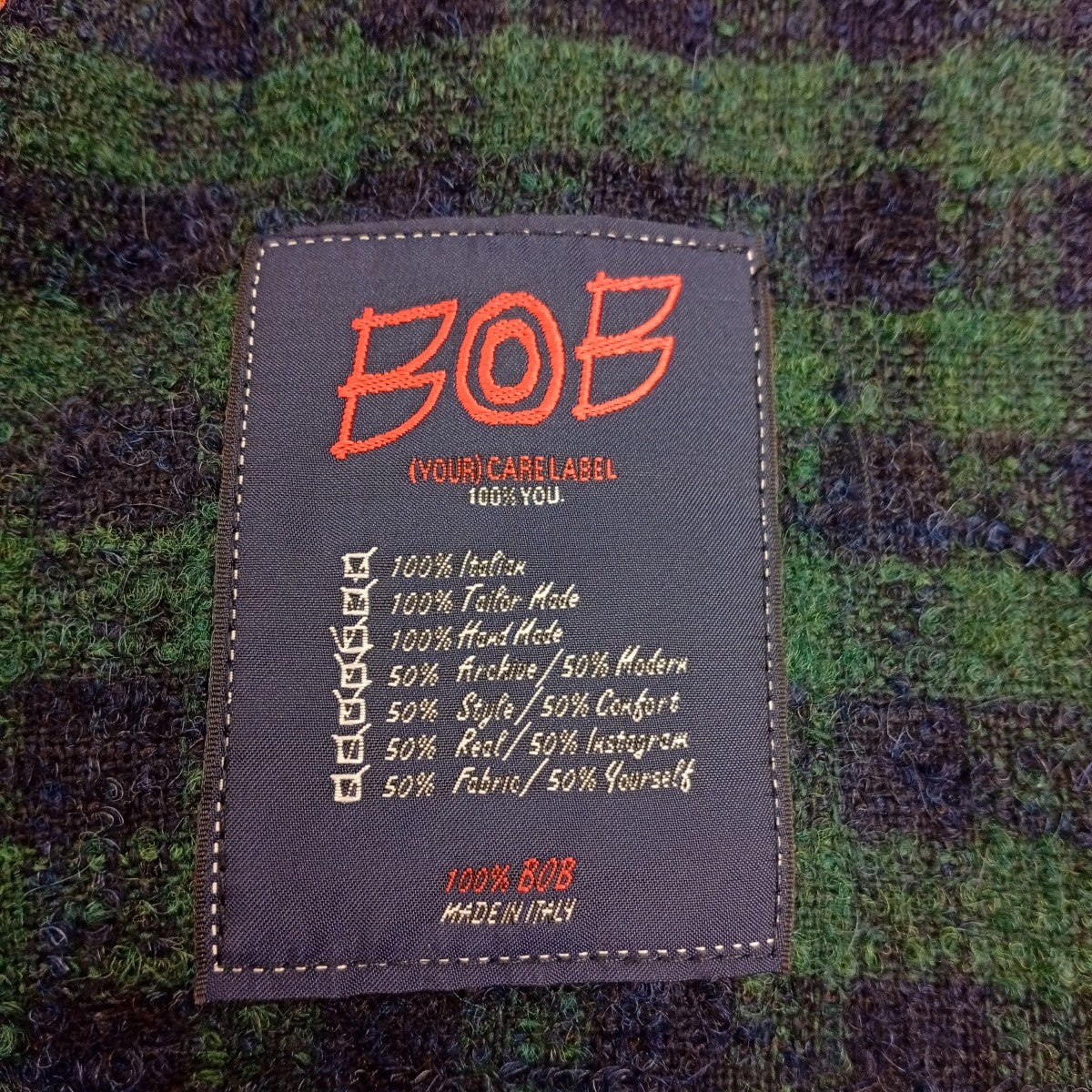 BOB ピンバッチ付きチェックジャケット074711142-0087 古着・中古-4枚目のアイテム画像