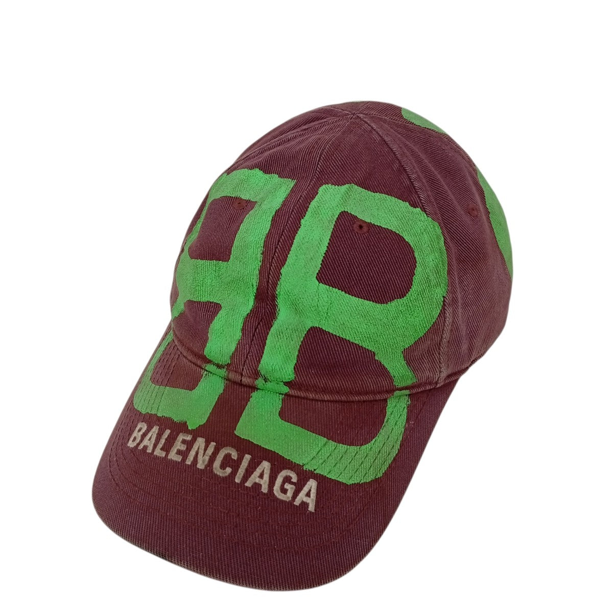 BALENCIAGA(バレンシアガ) BBスプレイド ペイントキャップ673321 410B2