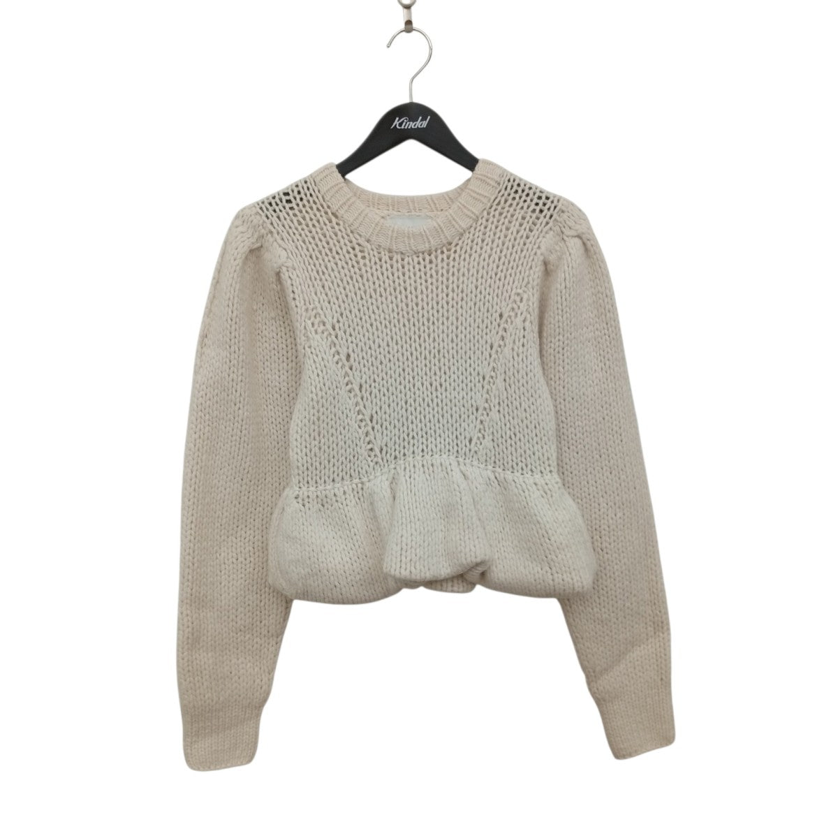 PEPLUM HAND KNIT TOPSセーター19106-2322