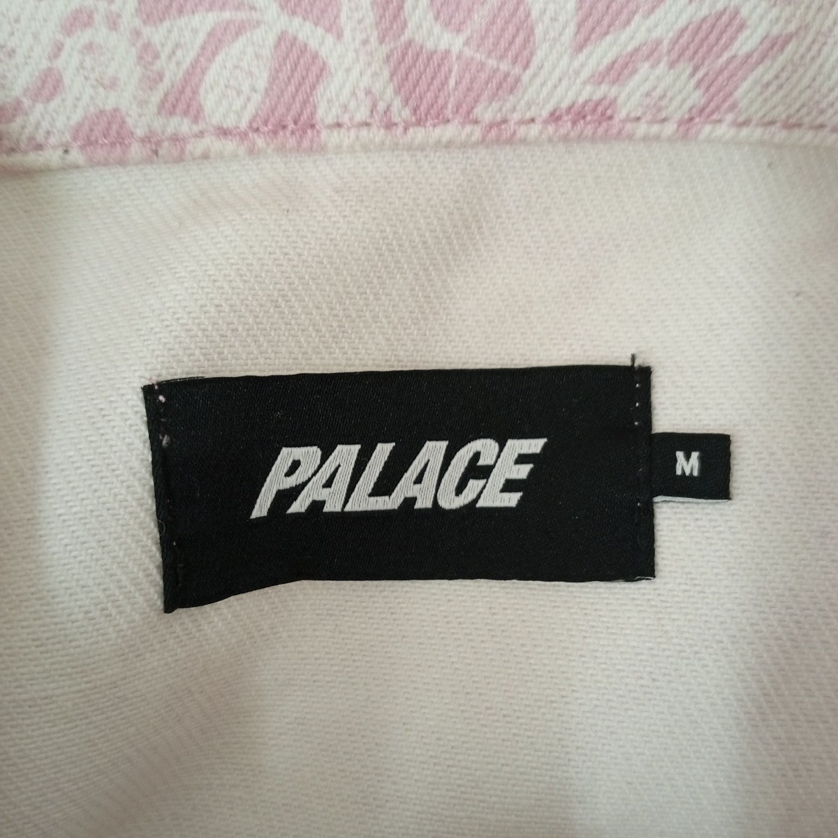 PALACE 26SSLACE BLEACHED DENIM JACKET花柄デニムジャケット 古着・中古-3枚目のアイテム画像