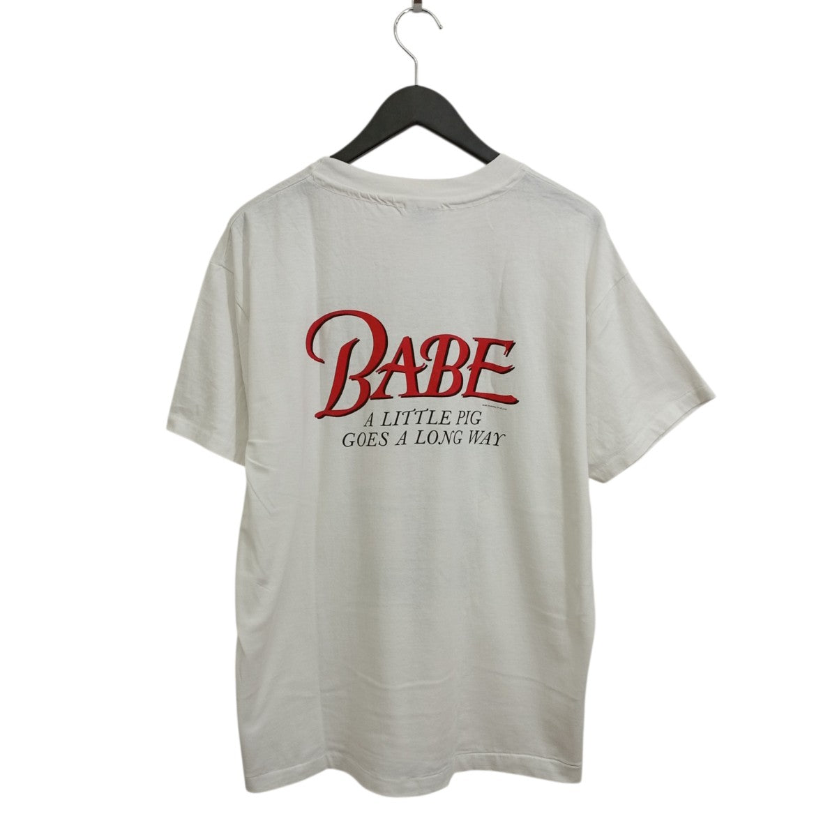Vintage(ヴィンテージ) 90s ベイブ ムービー Hanes 2枚タグ 裾袖