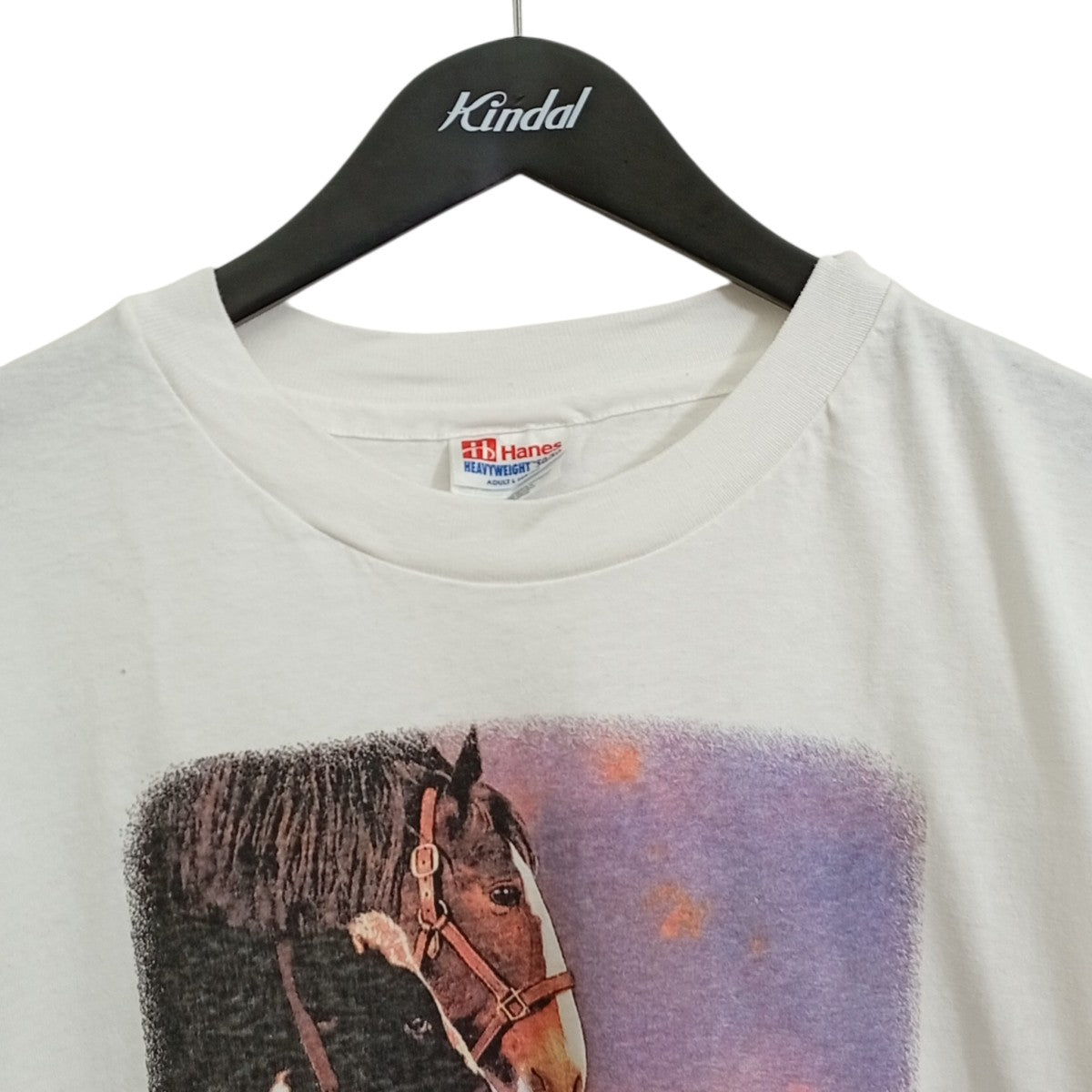 90s ベイブ ムービー Hanes 2枚タグ　裾袖シングルTシャツ
