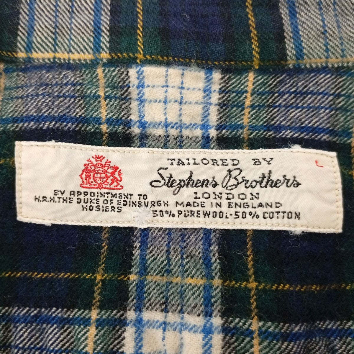 Stephens Brothers イングランド製チェックシャツ 古着・中古-3枚目のアイテム画像