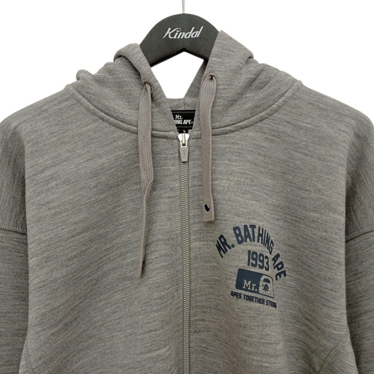 Mr．BATHING APE ZIP UP PULLOVER HOODIEジップパーカー007ZPK801301M 古着・中古-3枚目のアイテム画像