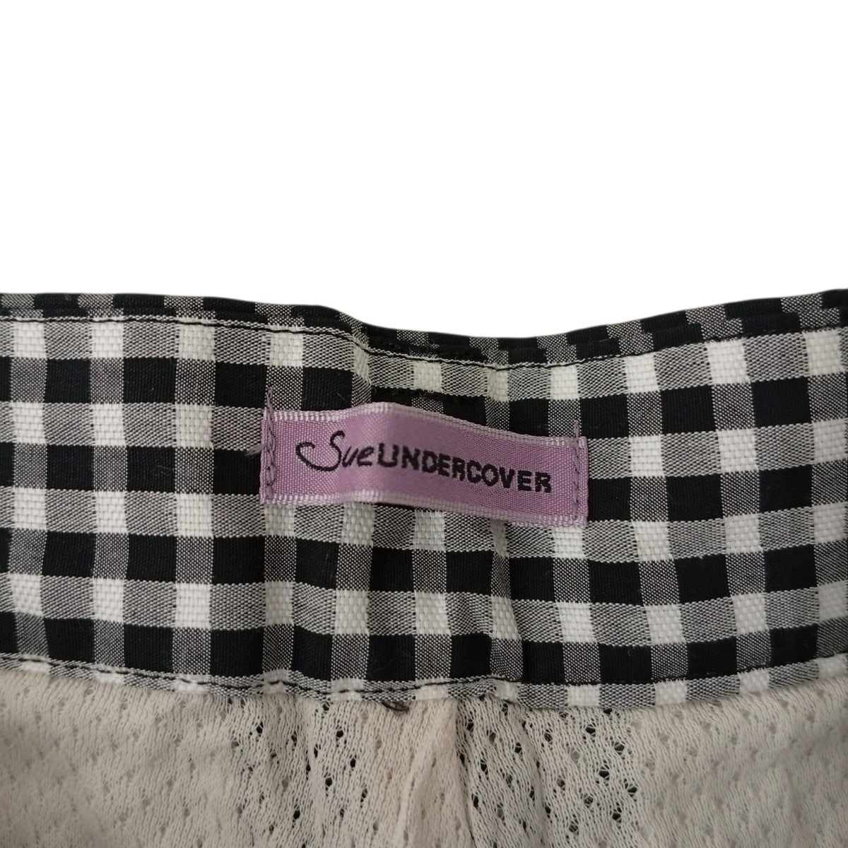 SueUNDERCOVER ギンガムチェックパンツSUS1501-2 古着・中古-3枚目のアイテム画像
