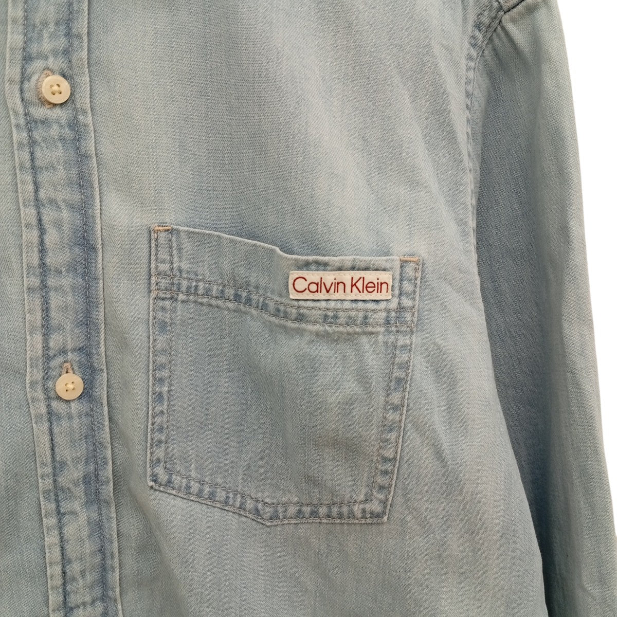 Calvin Klein デニムシャツ40BM796 古着・中古-6枚目のアイテム画像