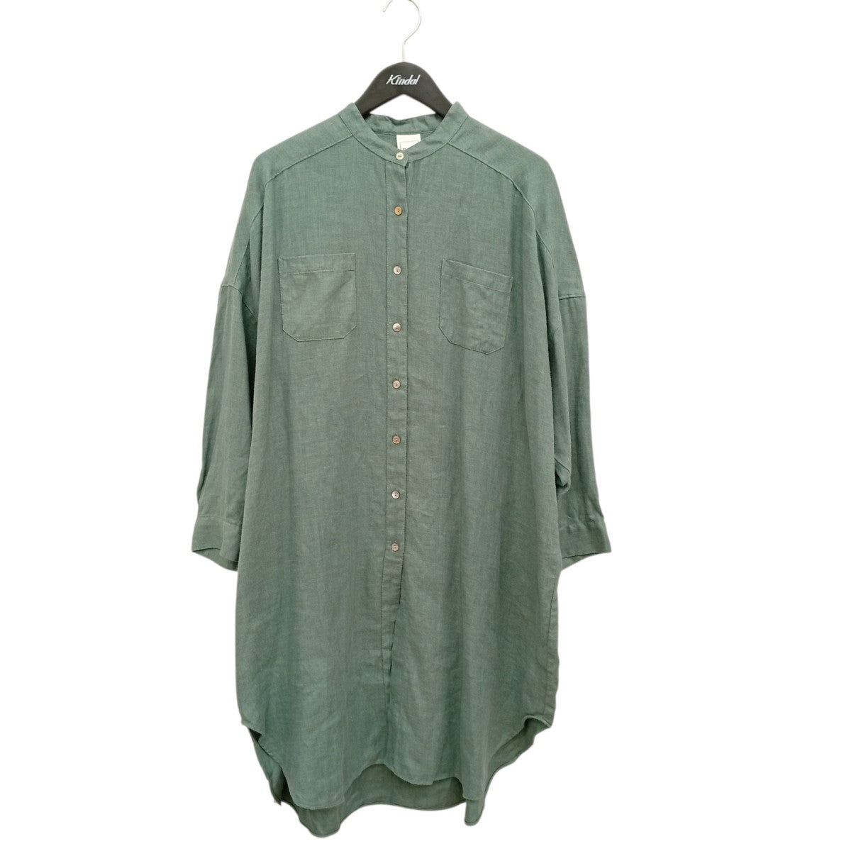 リネン起毛ビッグロングシャツ644206790