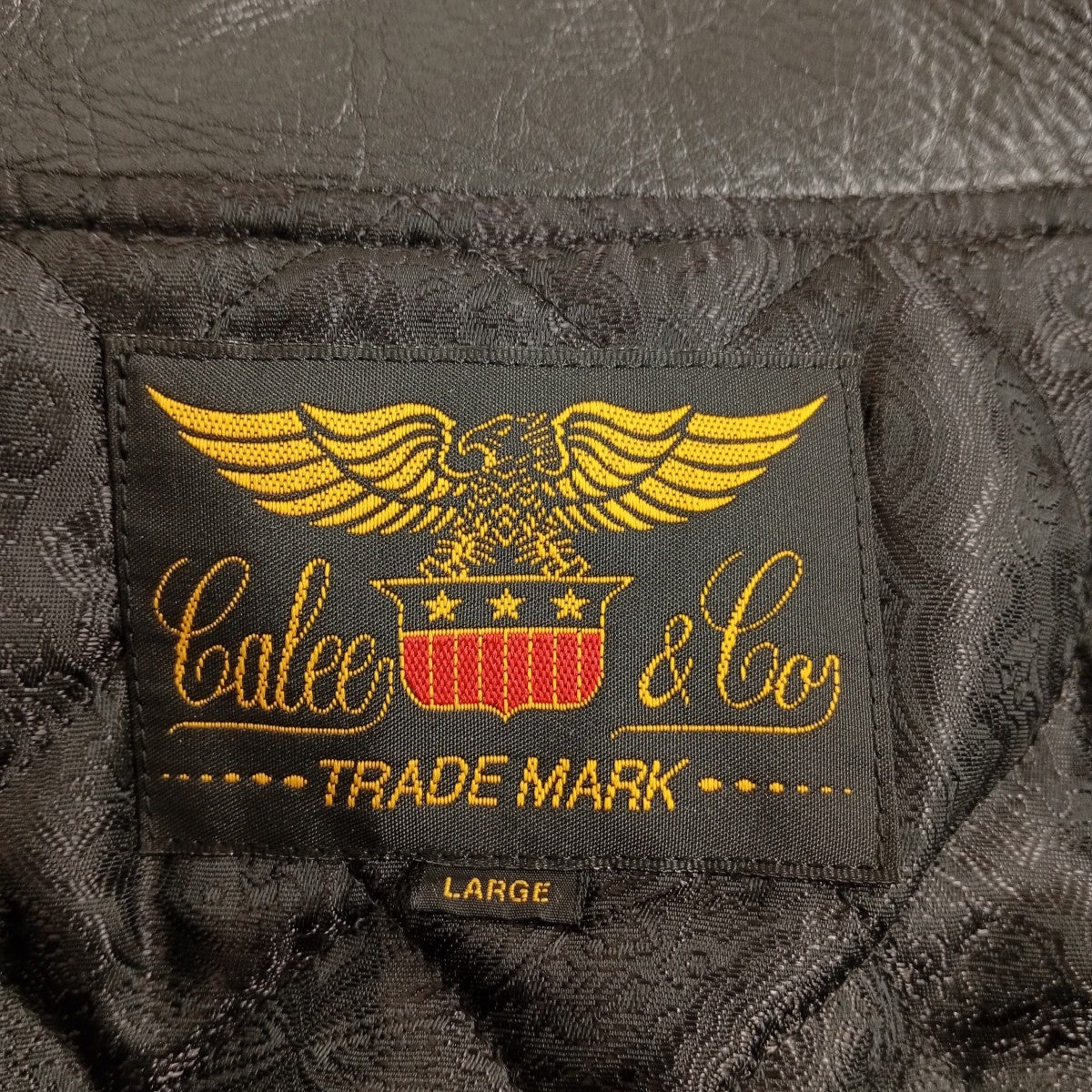 レザー切替スタジャン