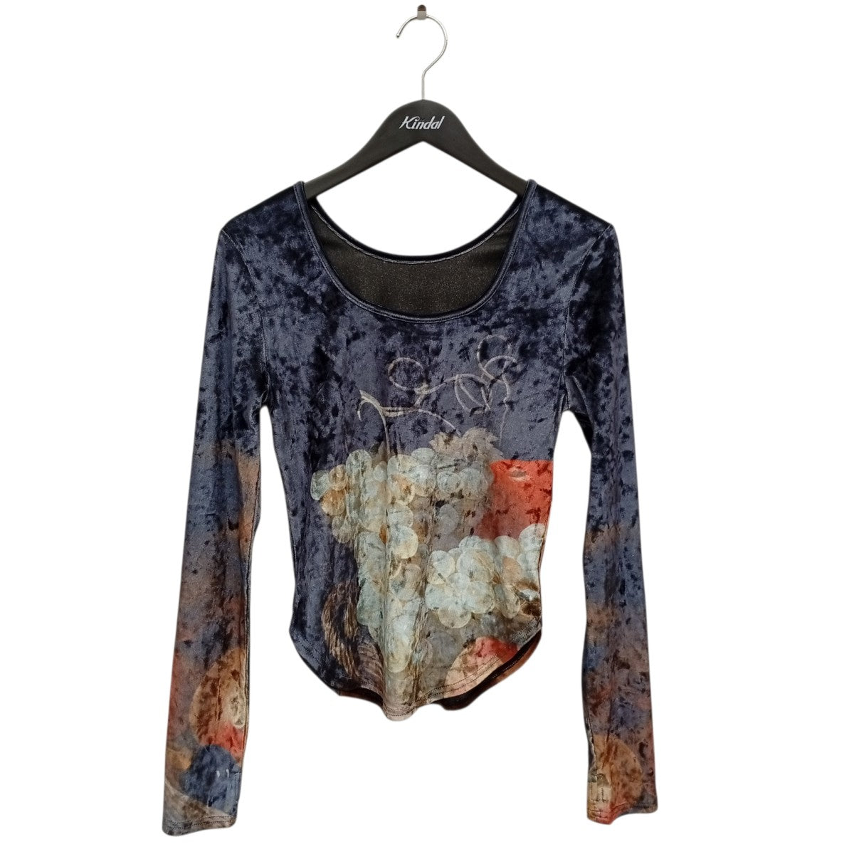 Velour Art Print Topロングスリーブカットソー01-TP011-24-03