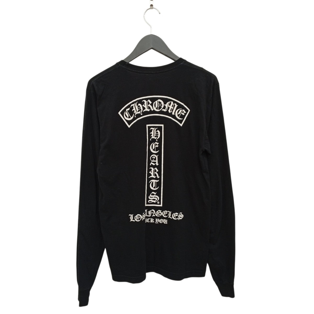 CHROME HEARTS ロサンゼルス限定 Tバースクリプトロゴ長袖カットソー 古着・中古-2枚目のアイテム画像