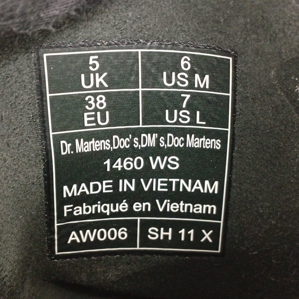 Dr．Martens 8ホール ホワイトステッチブーツ1460WS 古着・中古-6枚目のアイテム画像