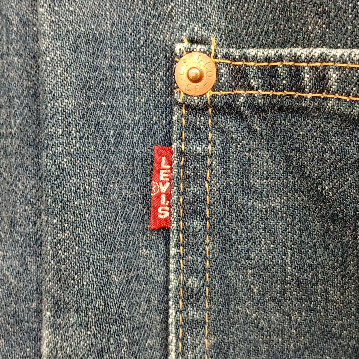 LEVI’S 71506XX 大戦モデル 復刻 ビックE 93年製 ボタン裏J02刻印デニムジャケット1ST 古着・中古-8枚目のアイテム画像