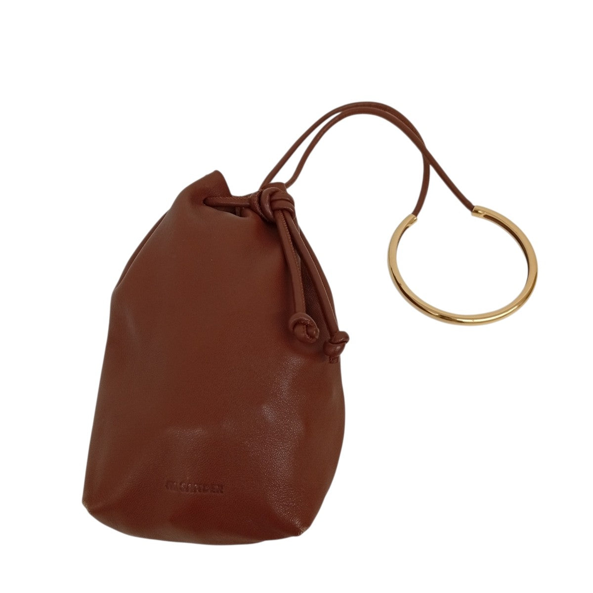 JIL SANDER METAL DRAWSTRING SMALLショルダーポーチ 古着・中古-1枚目のアイテム画像