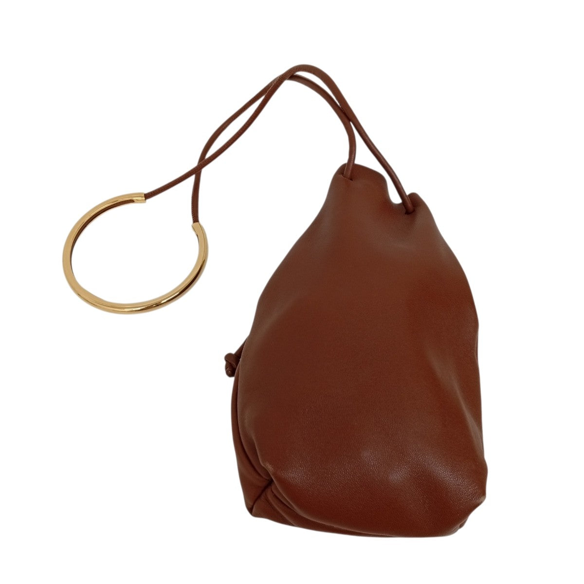 JIL SANDER METAL DRAWSTRING SMALLショルダーポーチ 古着・中古-2枚目のアイテム画像