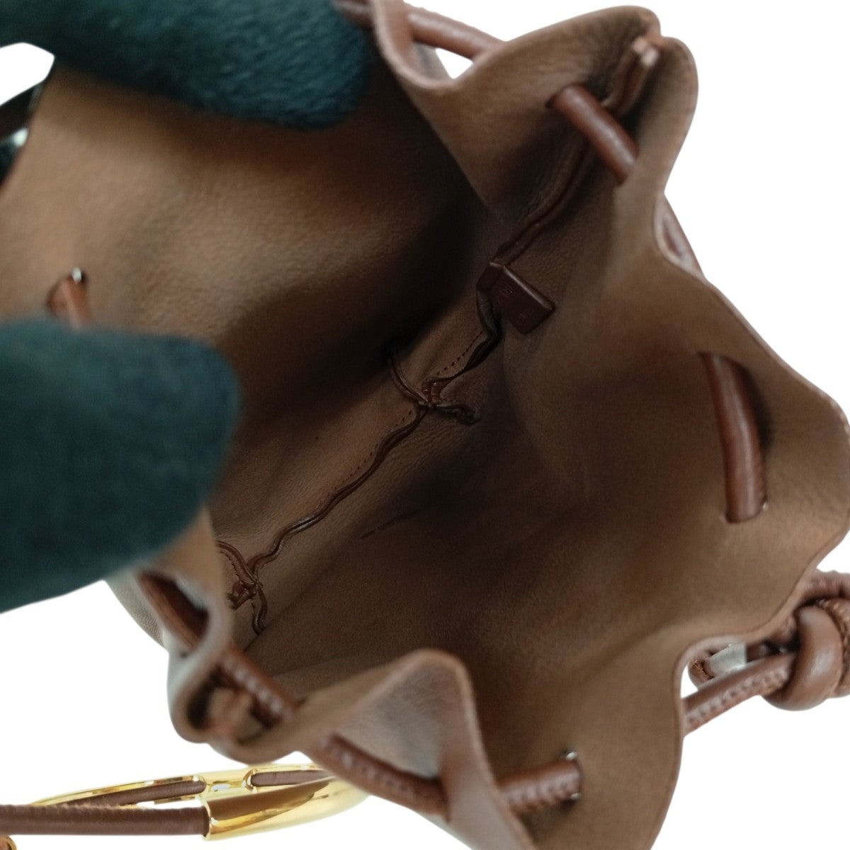 JIL SANDER METAL DRAWSTRING SMALLショルダーポーチ 古着・中古-7枚目のアイテム画像