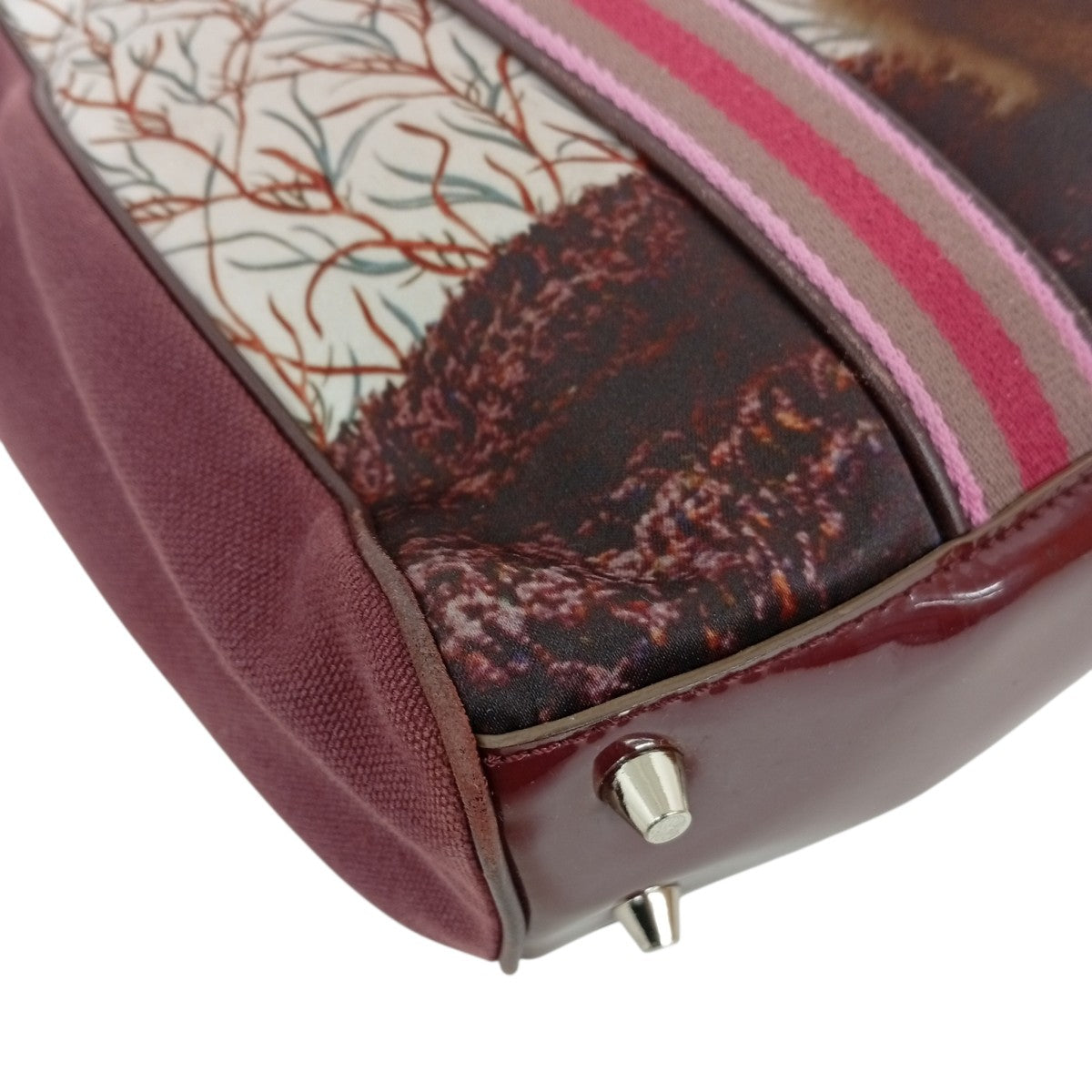 ANYA HINDMARCH 猫柄ハンドバッグ 古着・中古-4枚目のアイテム画像