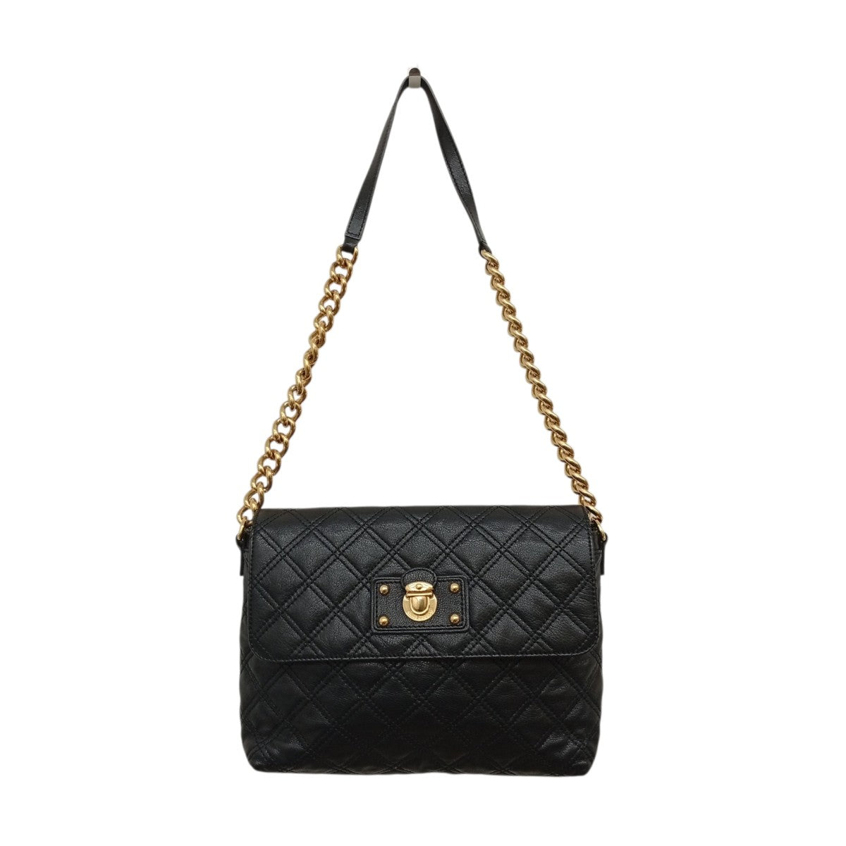 MARC JACOBS キルティングレザーチェーンストラップショルダーバッグ 古着・中古-1枚目のアイテム画像