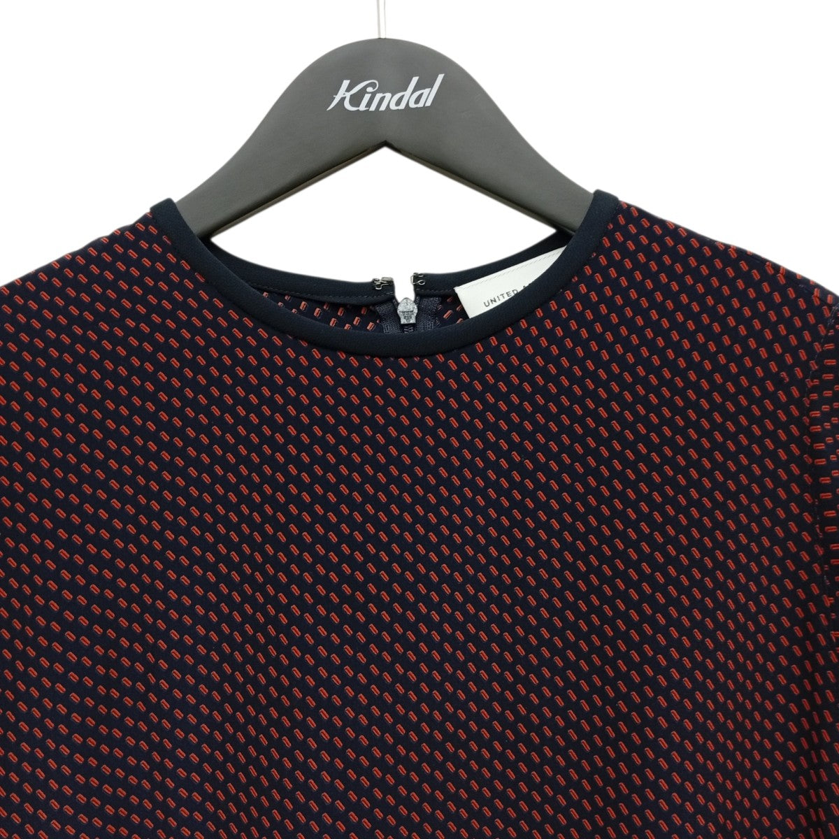 UNITED ARROWS UWSC スクエアプリントスリット総柄ワンピース1526-675-3375 古着・中古-6枚目のアイテム画像