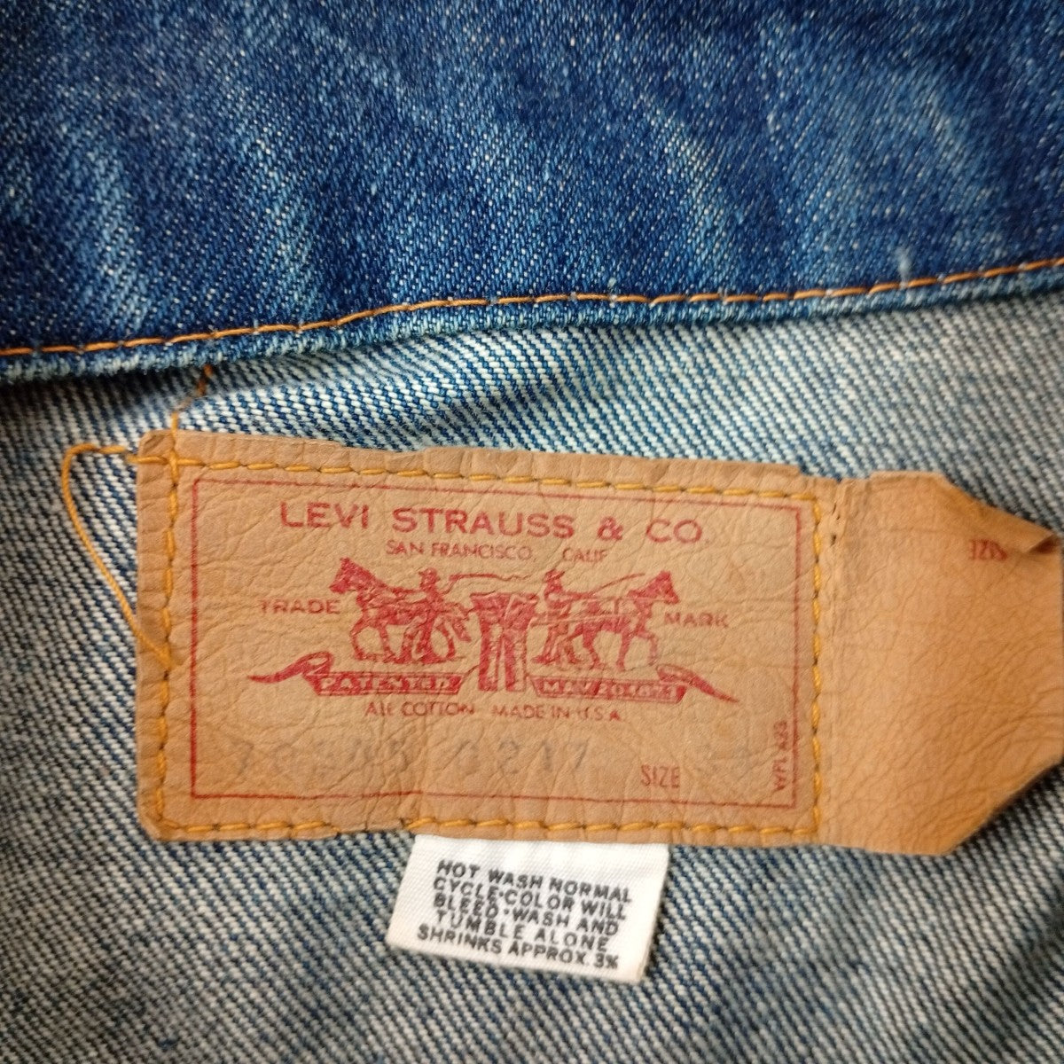 LEVI’S 4th エルパソ工場デニムジャケット70505-0217 古着・中古-3枚目のアイテム画像