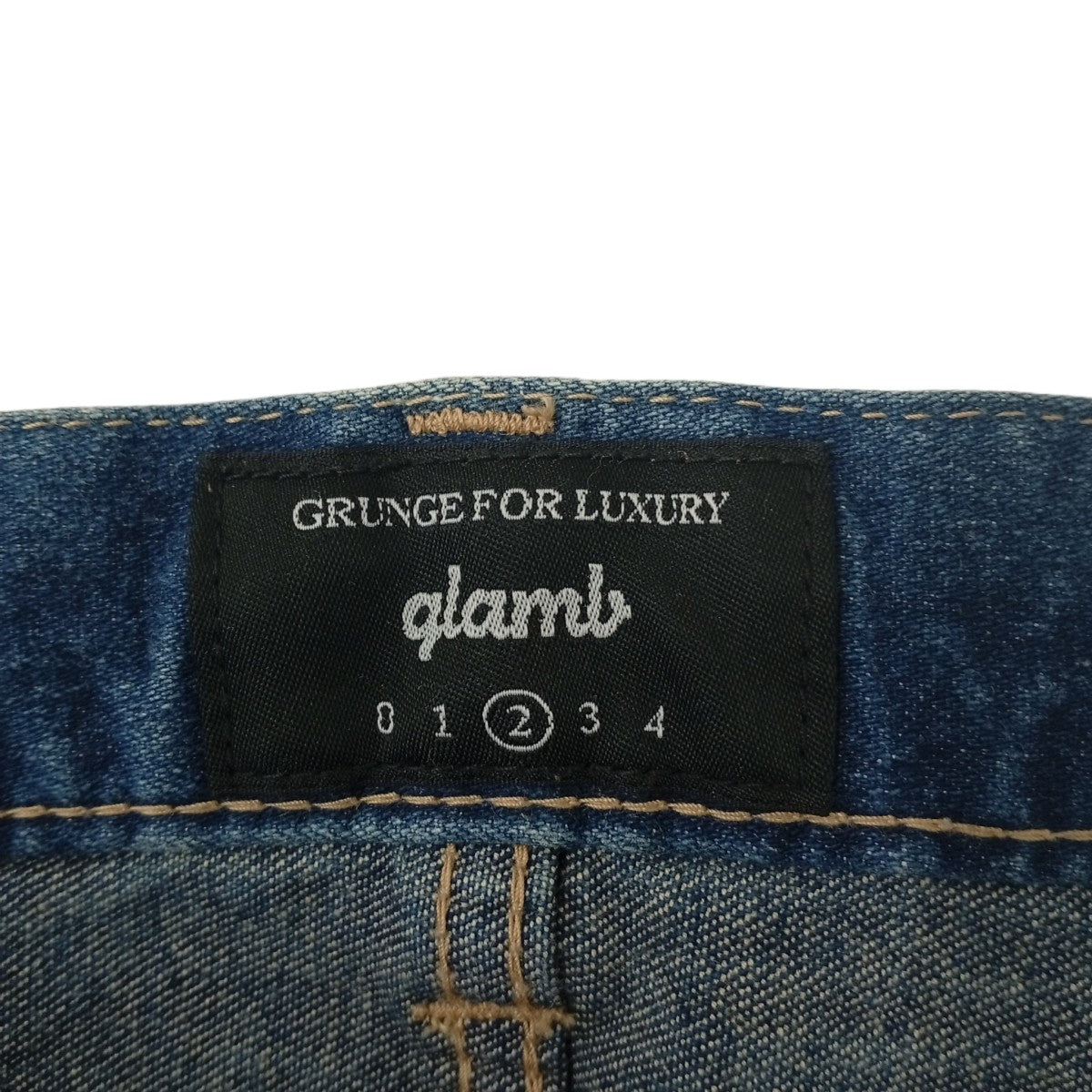 glamb パッチワークデニムパンツ 古着・中古-4枚目のアイテム画像
