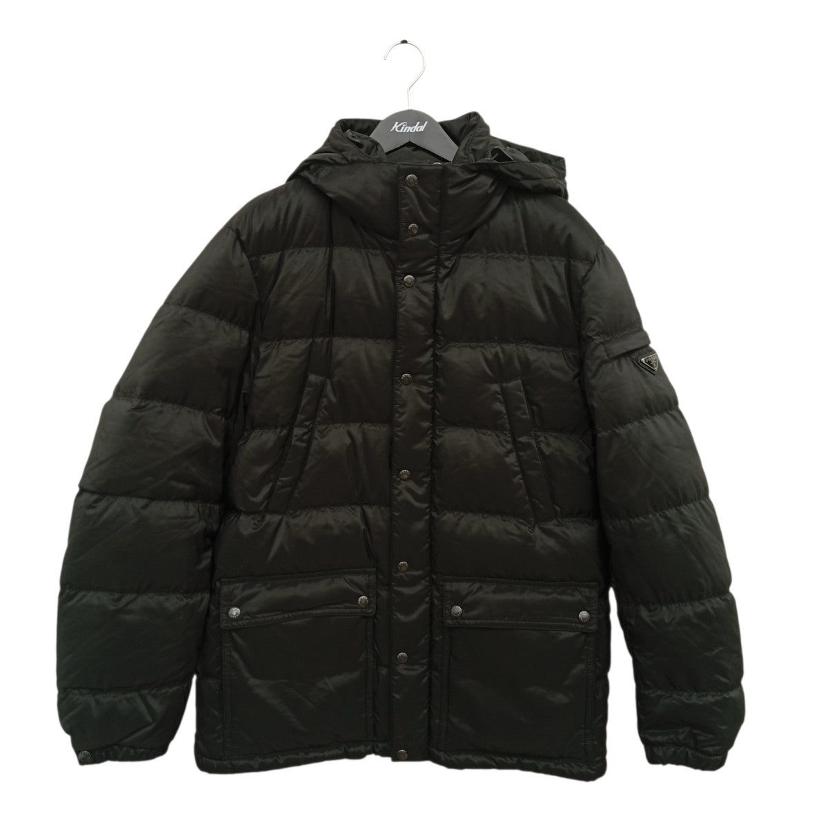 PRADA 三角ロゴ トライアングルプレートダウンジャケットSGH589 R142 1060 古着・中古-1枚目のアイテム画像