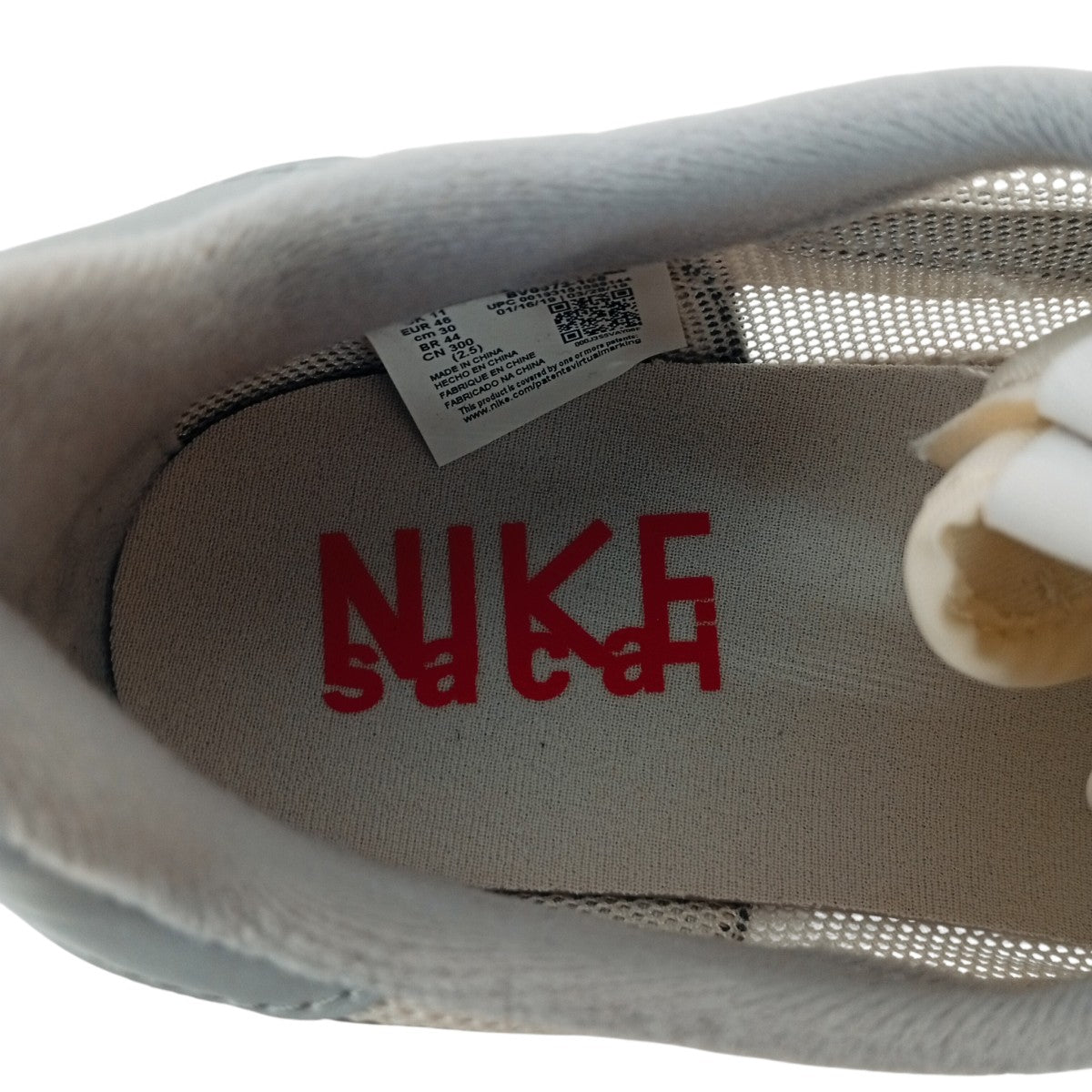 NIKE×sacai LD Waffle WhiteスニーカーBV0073-100 古着・中古-6枚目のアイテム画像