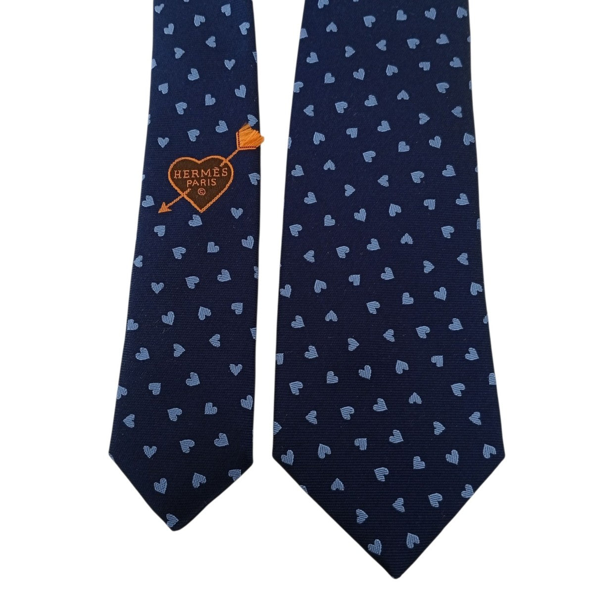 HERMES ダンシングハートネクタイ339317T 古着・中古-2枚目のアイテム画像