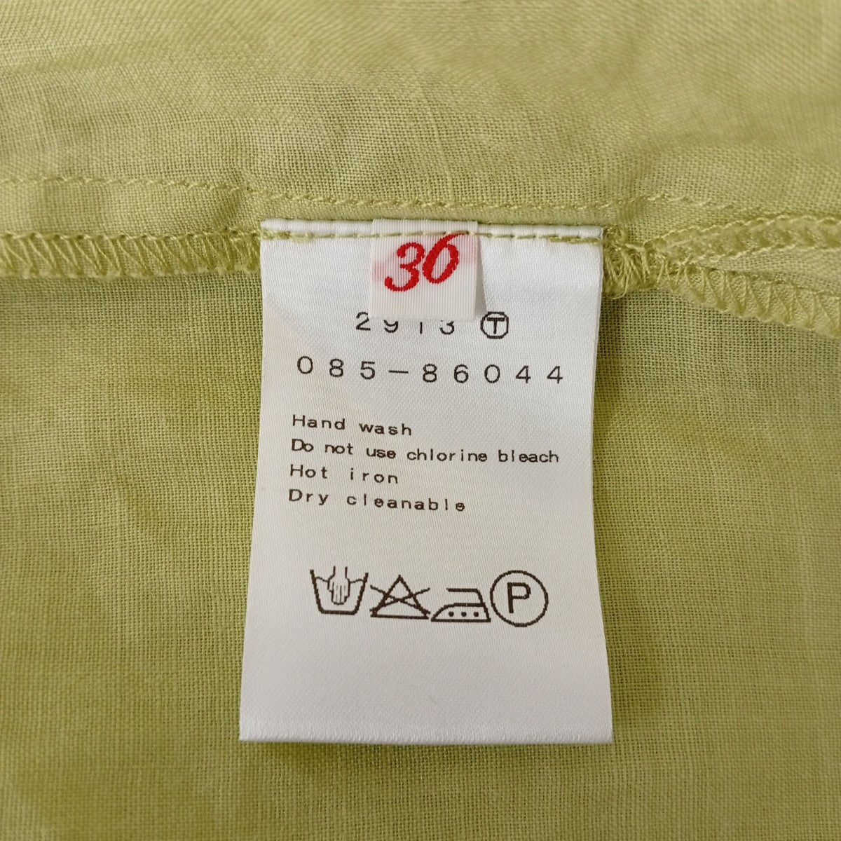 DRESSTERIOR ペーパーリネンフリルシャツノースリーブブラウス085-86044 古着・中古-4枚目のアイテム画像