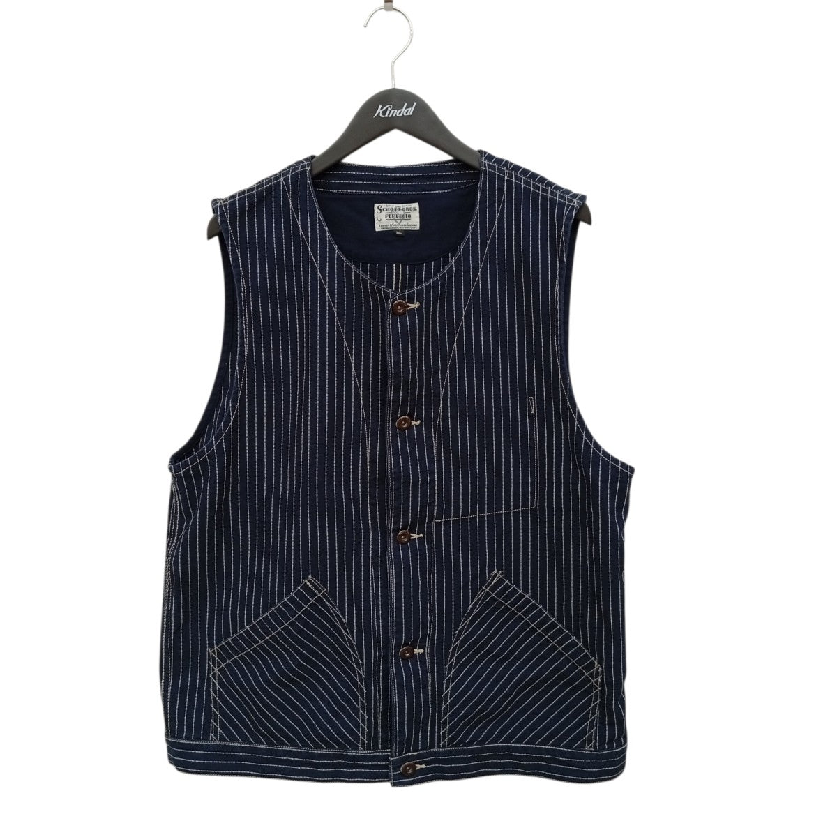 SCHOTT BROS．(ショットブロス) OLD HICKORY DENIM VESTストライプ