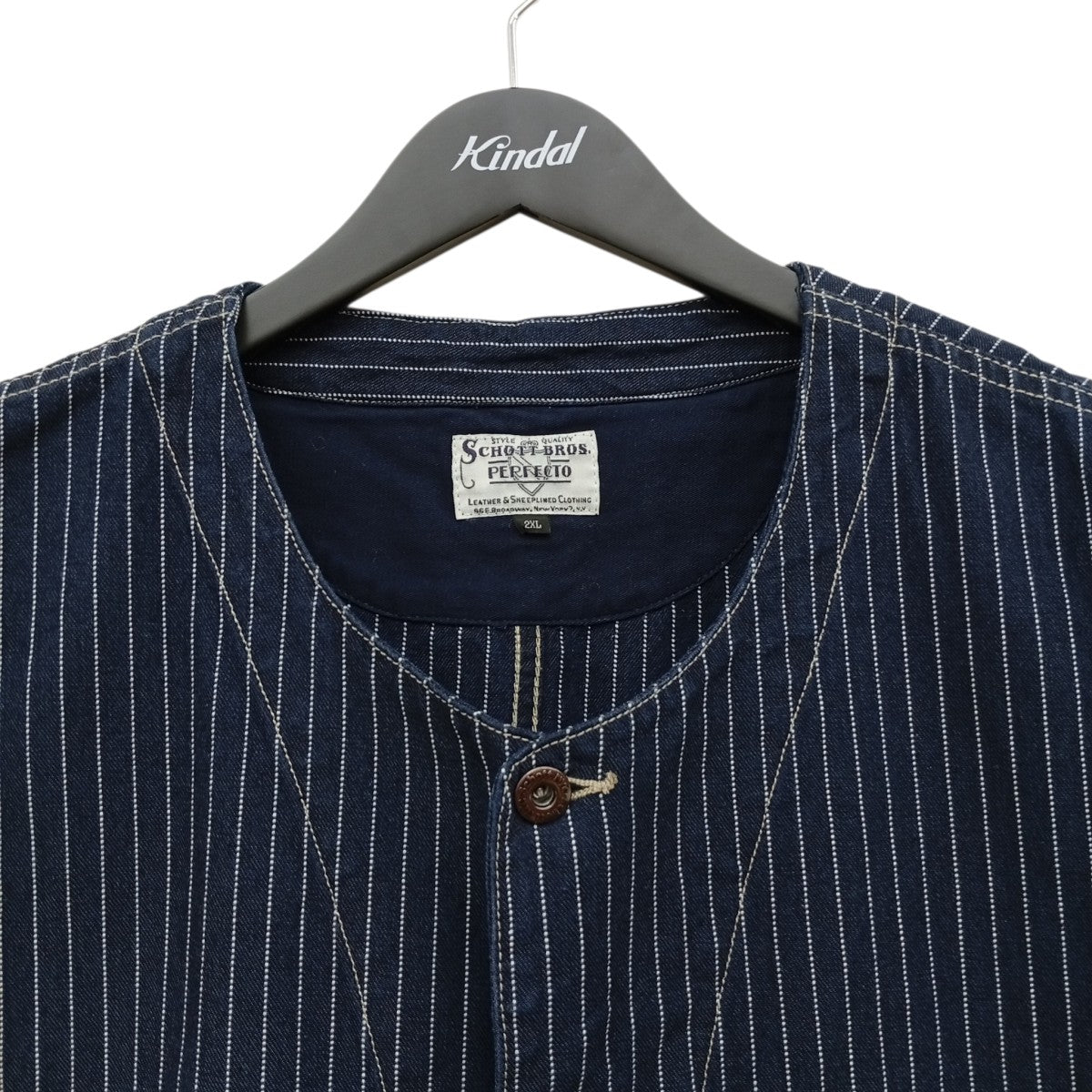 SCHOTT BROS．(ショットブロス) OLD HICKORY DENIM VESTストライプ