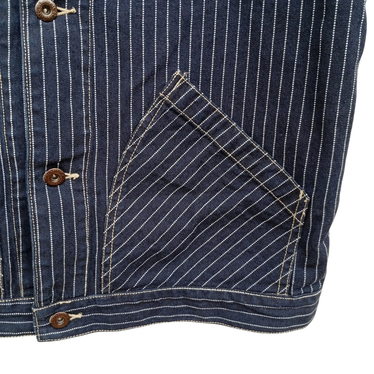 SCHOTT BROS．(ショットブロス) OLD HICKORY DENIM VESTストライプ