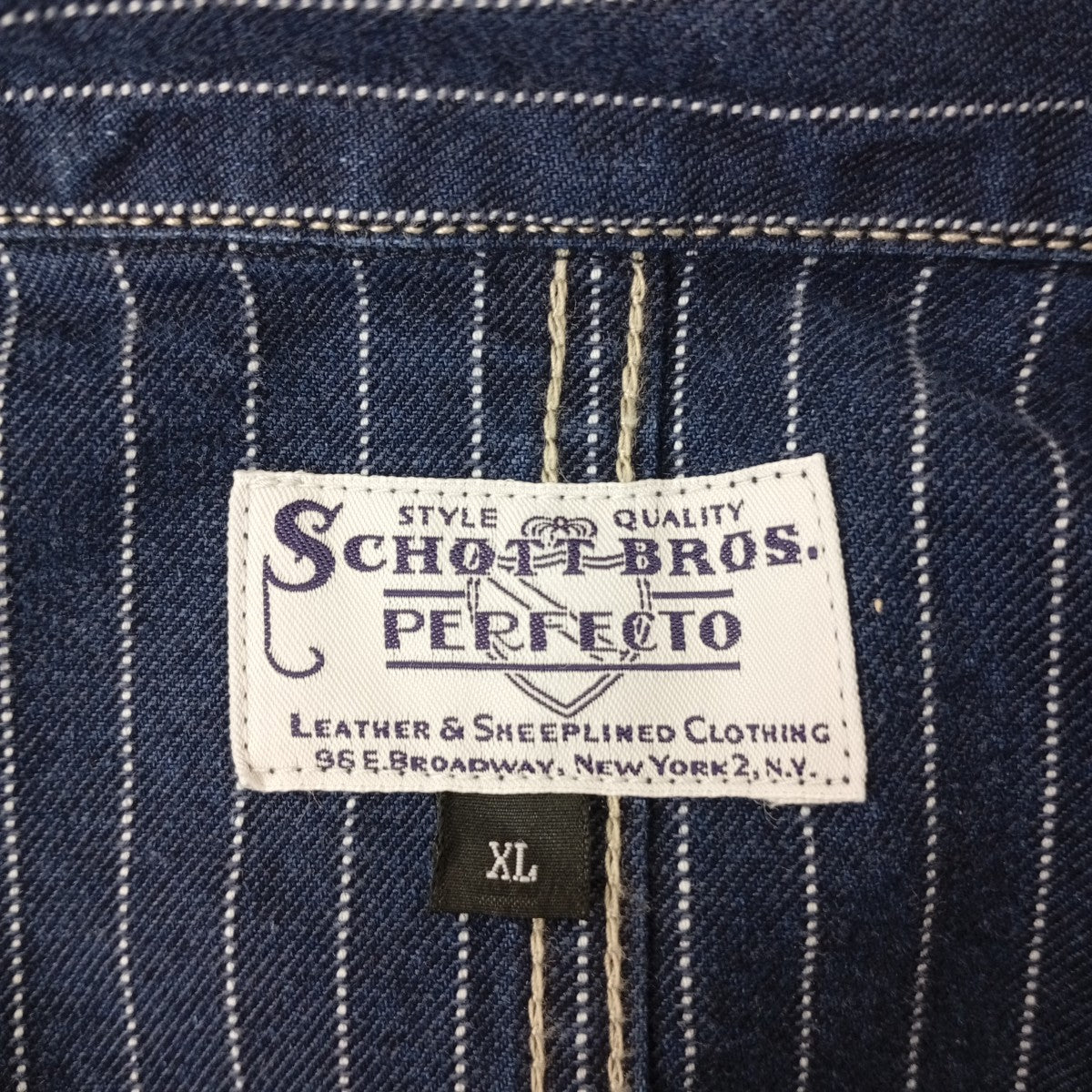 SCHOTT BROS． OLD HICKORY DENIM JACKETストライプジャケット782-3952009 古着・中古-3枚目のアイテム画像