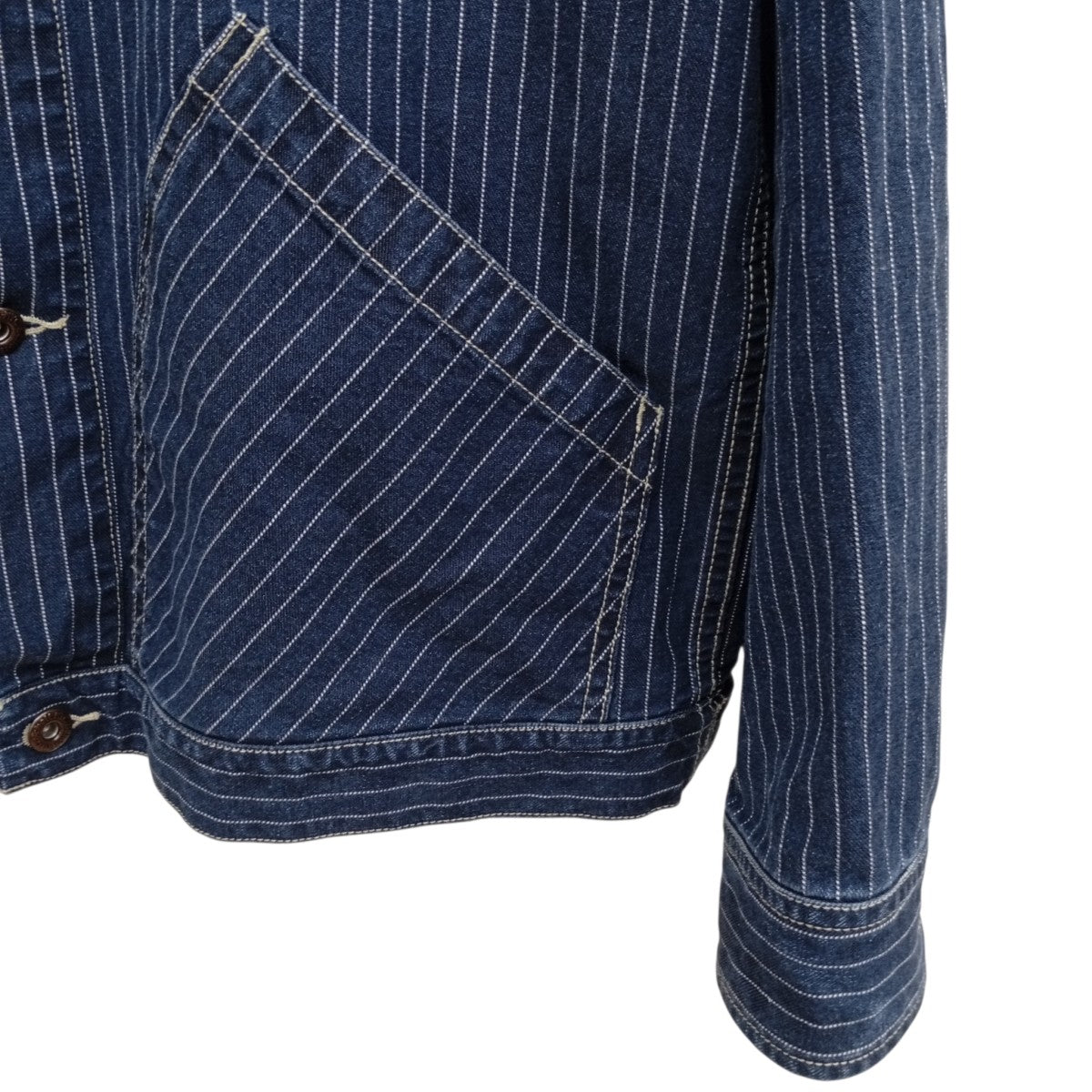 SCHOTT BROS． OLD HICKORY DENIM JACKETストライプジャケット782-3952009 古着・中古-9枚目のアイテム画像