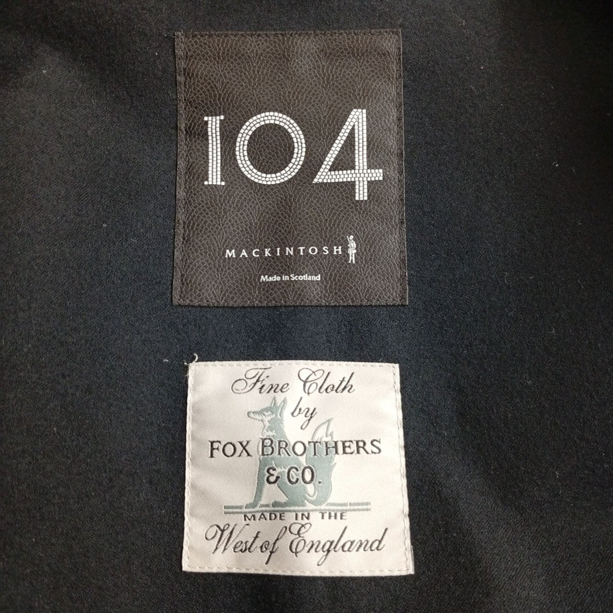 MACKINTOSH×FOX BROTHERS ダッフルコート 古着・中古-3枚目のアイテム画像