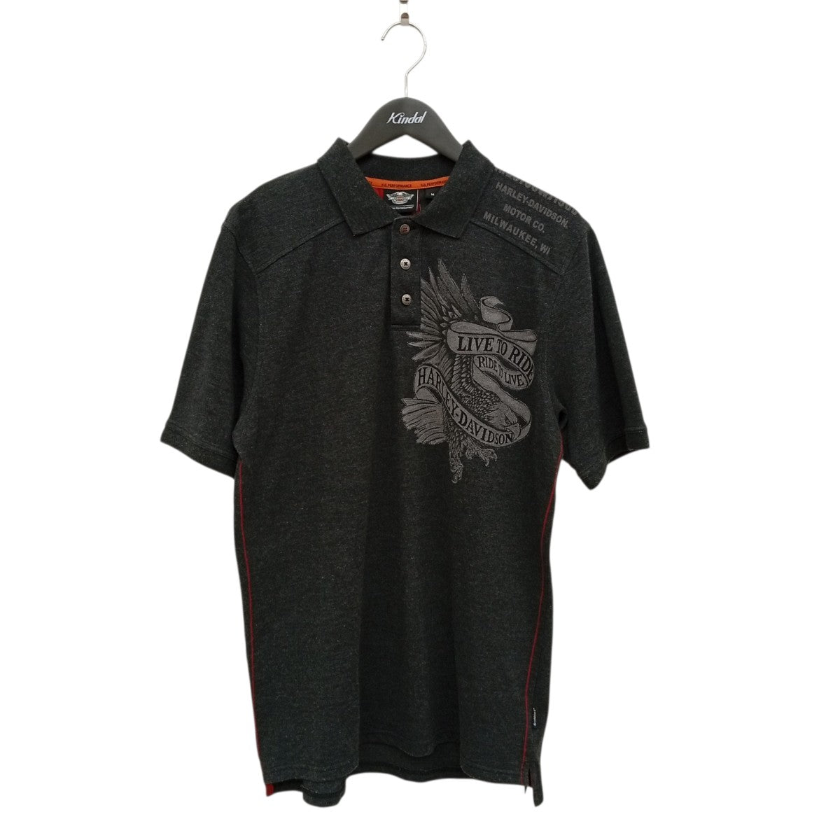 HARLEY-DAVIDSON 半袖ポロシャツ 古着・中古-1枚目のアイテム画像