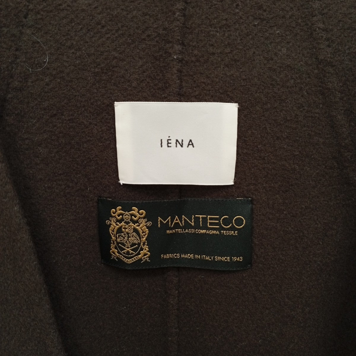 IENA MANTECOダブルフェイスノーカラーコート20020900517130 古着・中古-6枚目のアイテム画像